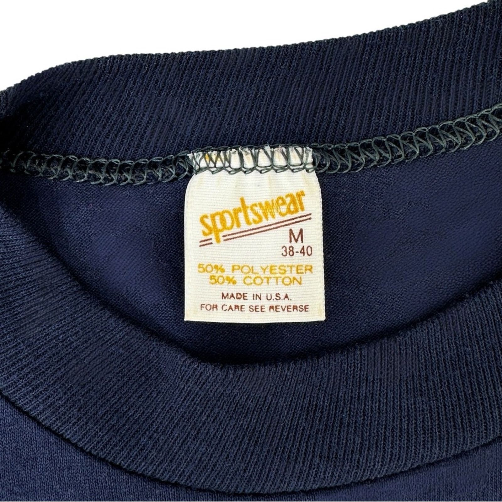 Vintage RARE Single Stitch Navy Miranda Rights Collector’s Tee Size US M / EU 48-50 / 2 - 7 Thumbnail