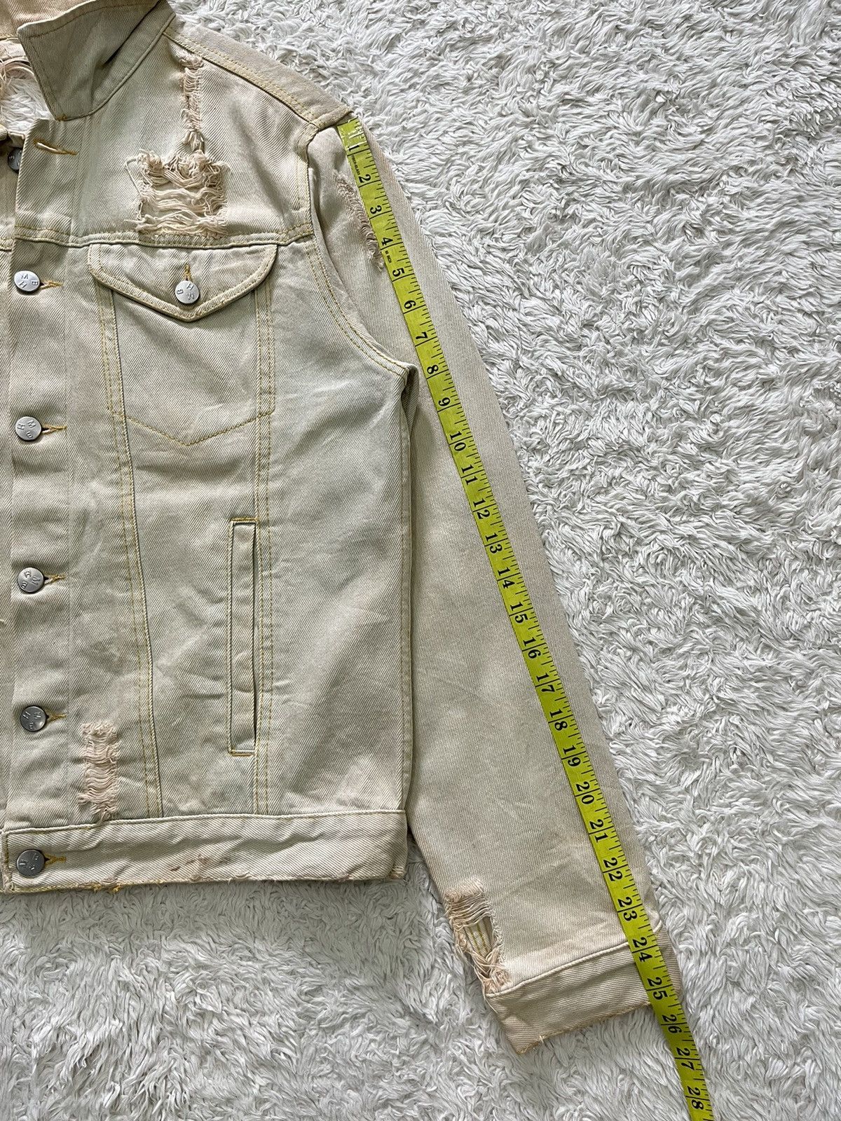 Designer × Misbhv misbhv 16ss "drained" distressed design denim jacket Size US XS / EU 42 / 0 - 18 Thumbnail