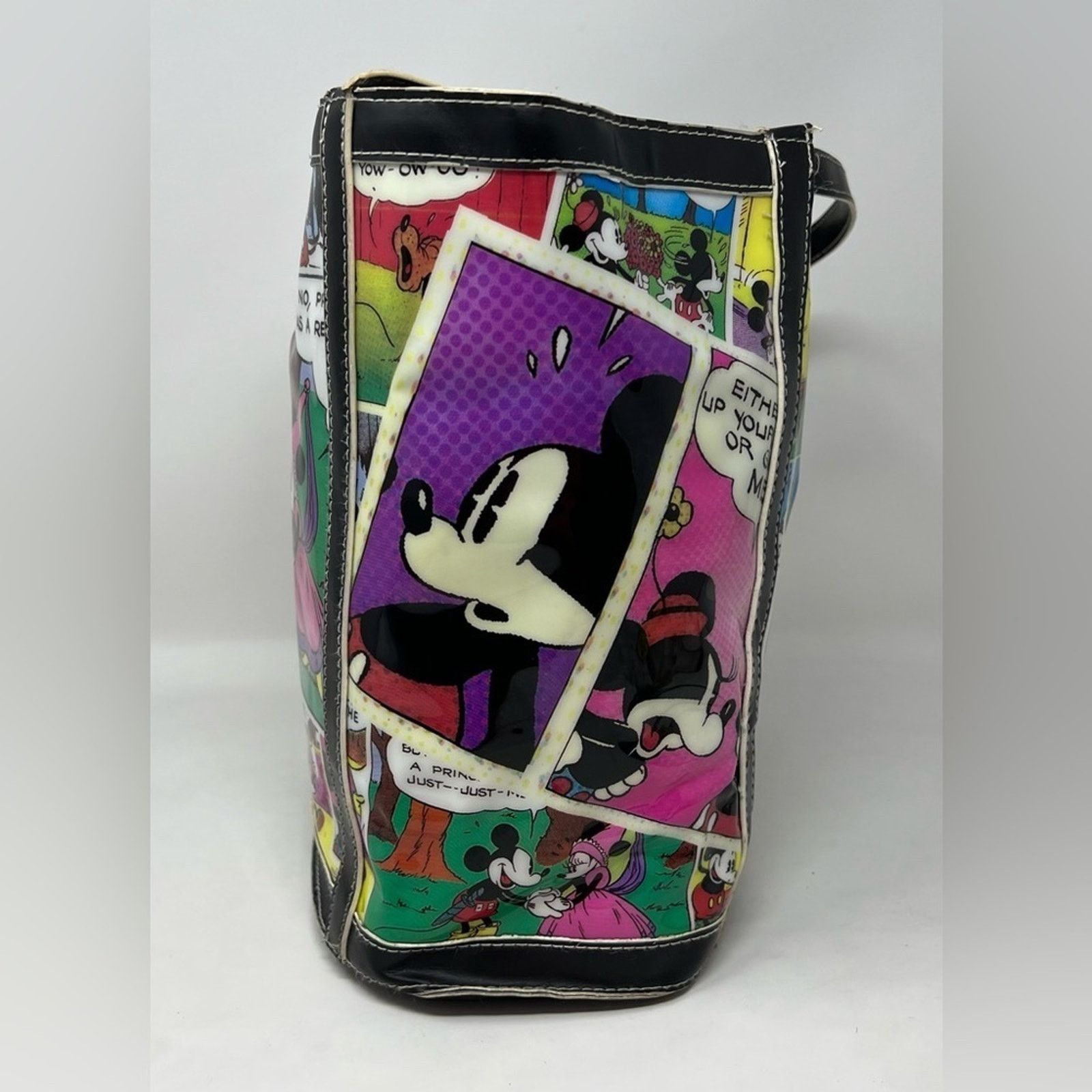 Disney Walt Disney World Disneyland Resort Vinyl Comic Tote Handbag Size ONE SIZE - 10 Thumbnail