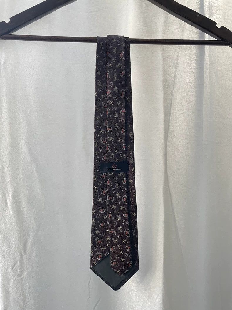 Yohji Yamamoto yohji Yamamoto Cashew Silk Red Vintage Tie Size ONE SIZE - 3 Thumbnail