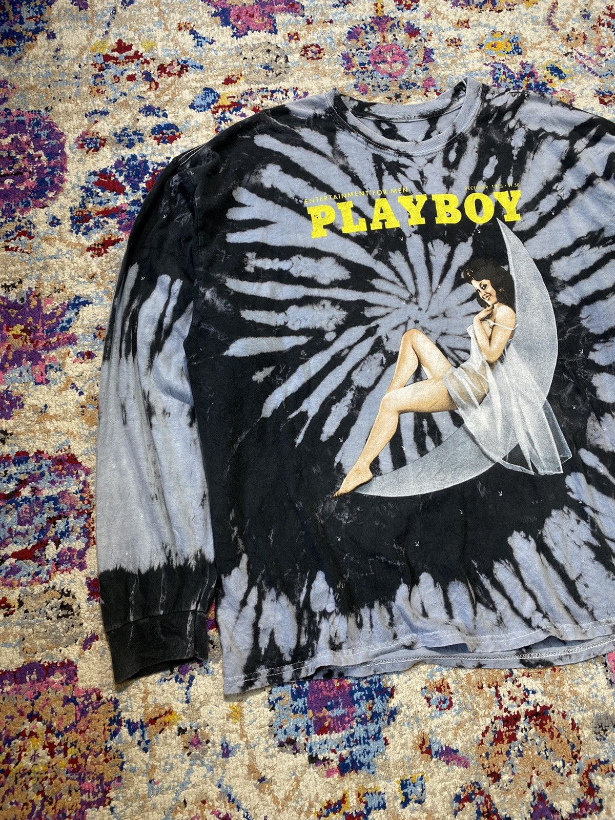 Playboy Playboy Magazine Woman On The Moon Classic Long Sleeve Tees Size US XL / EU 56 / 4 - 3 Thumbnail