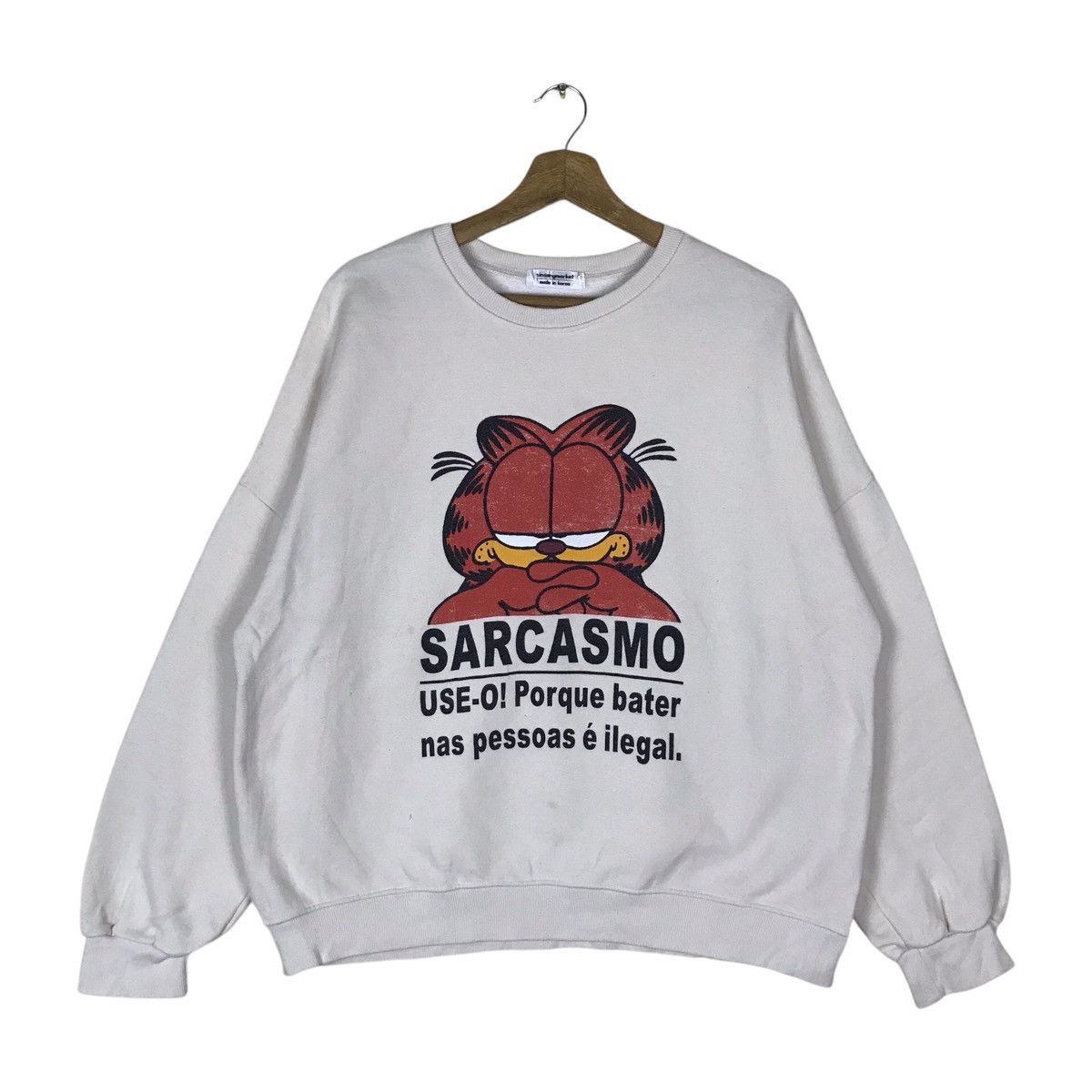 Vintage Garfield Cartoon Series Pullover Jumper Sweatshirt