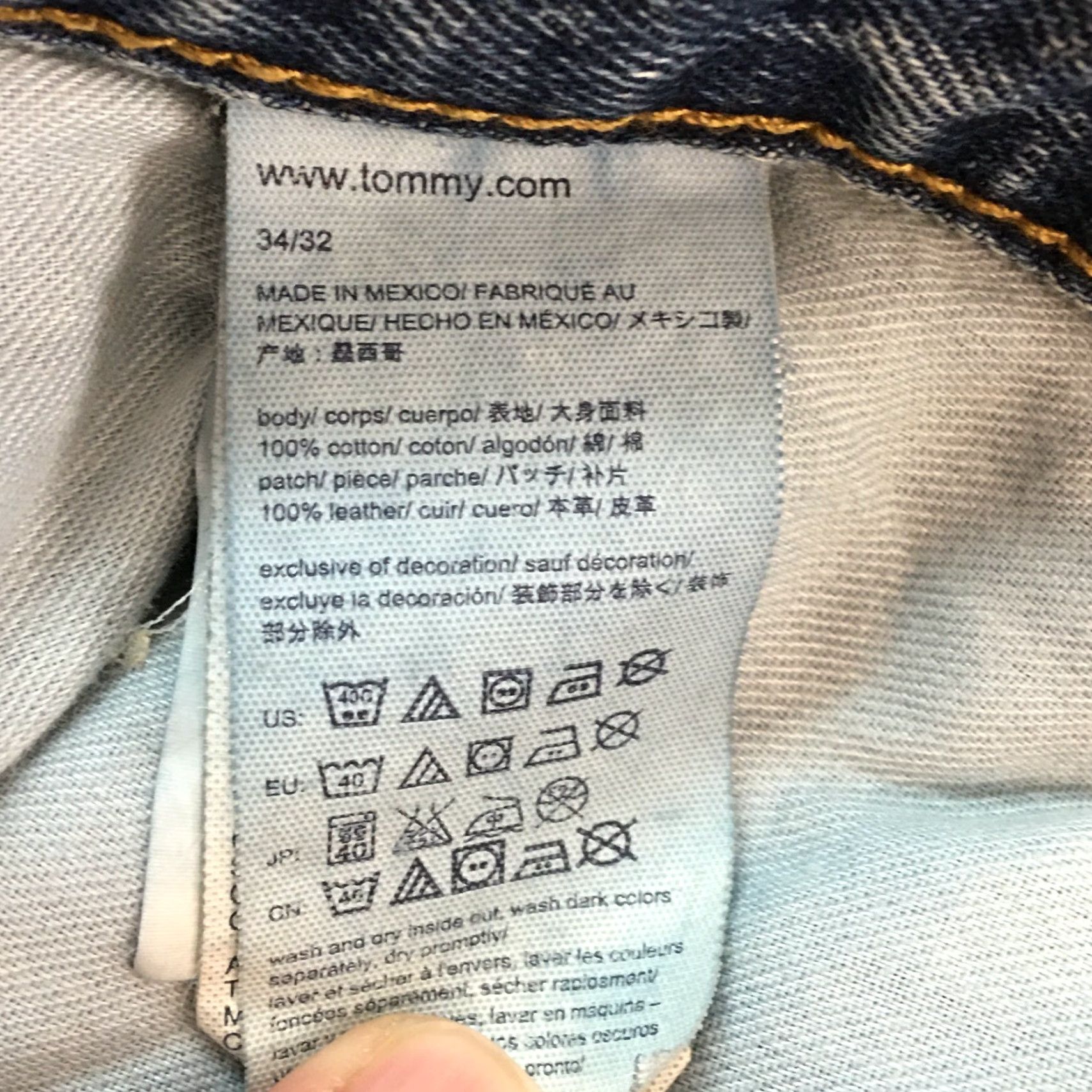 Tommy Hilfiger Tommy Hilfiger Men's Casual Straight Leg Jeans Blue 34x32 Regular Fit Size US 36 / EU 52 - 3 Thumbnail