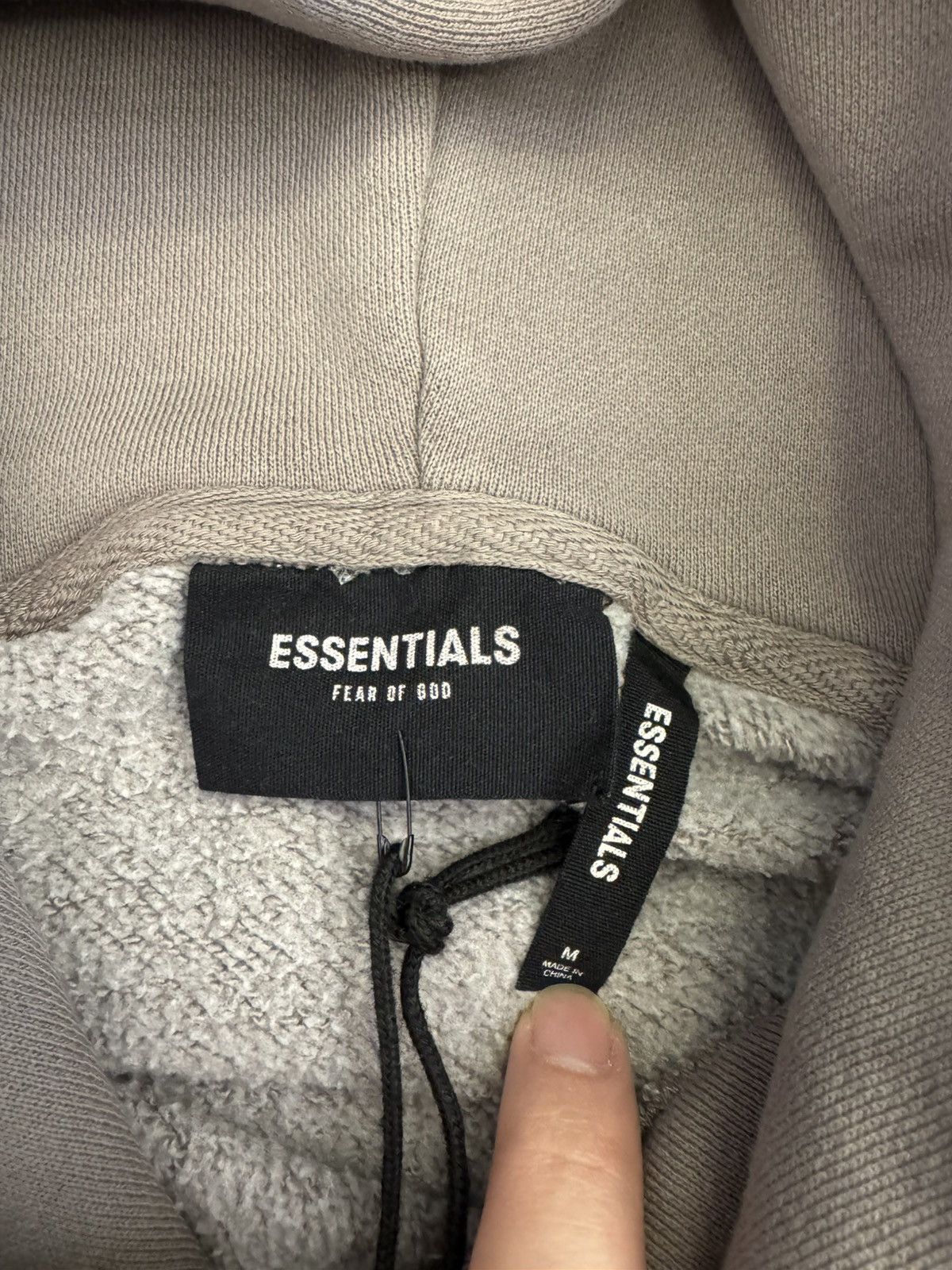 Essentials FOG Essentials Grey Fleece Pullover Hoodie Size US M / EU 48-50 / 2 - 3 Thumbnail