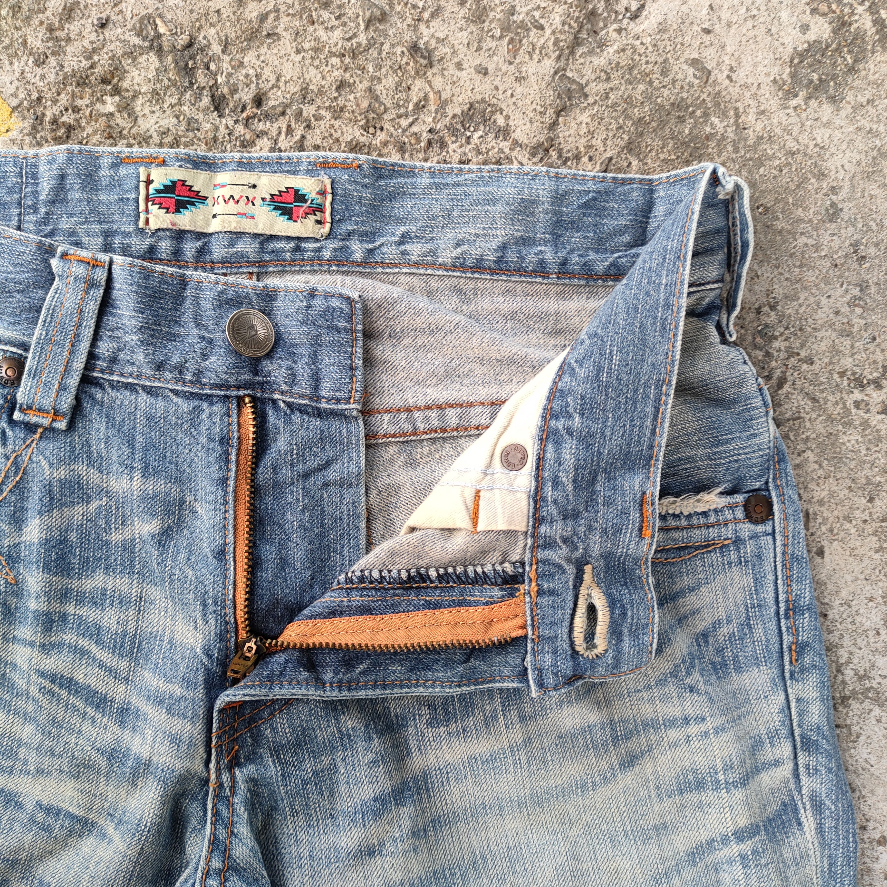 Edwin FLARE VINTAGE EDWIN BOOTCUT FADED JEANS DENIM PANTS Size US 32 / EU 48 - 6 Thumbnail
