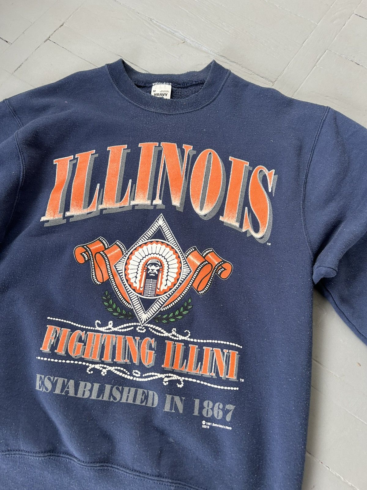 Vintage University of Illinois vintage 1991 sweatshirt Size US M / EU 48-50 / 2 - 4 Thumbnail