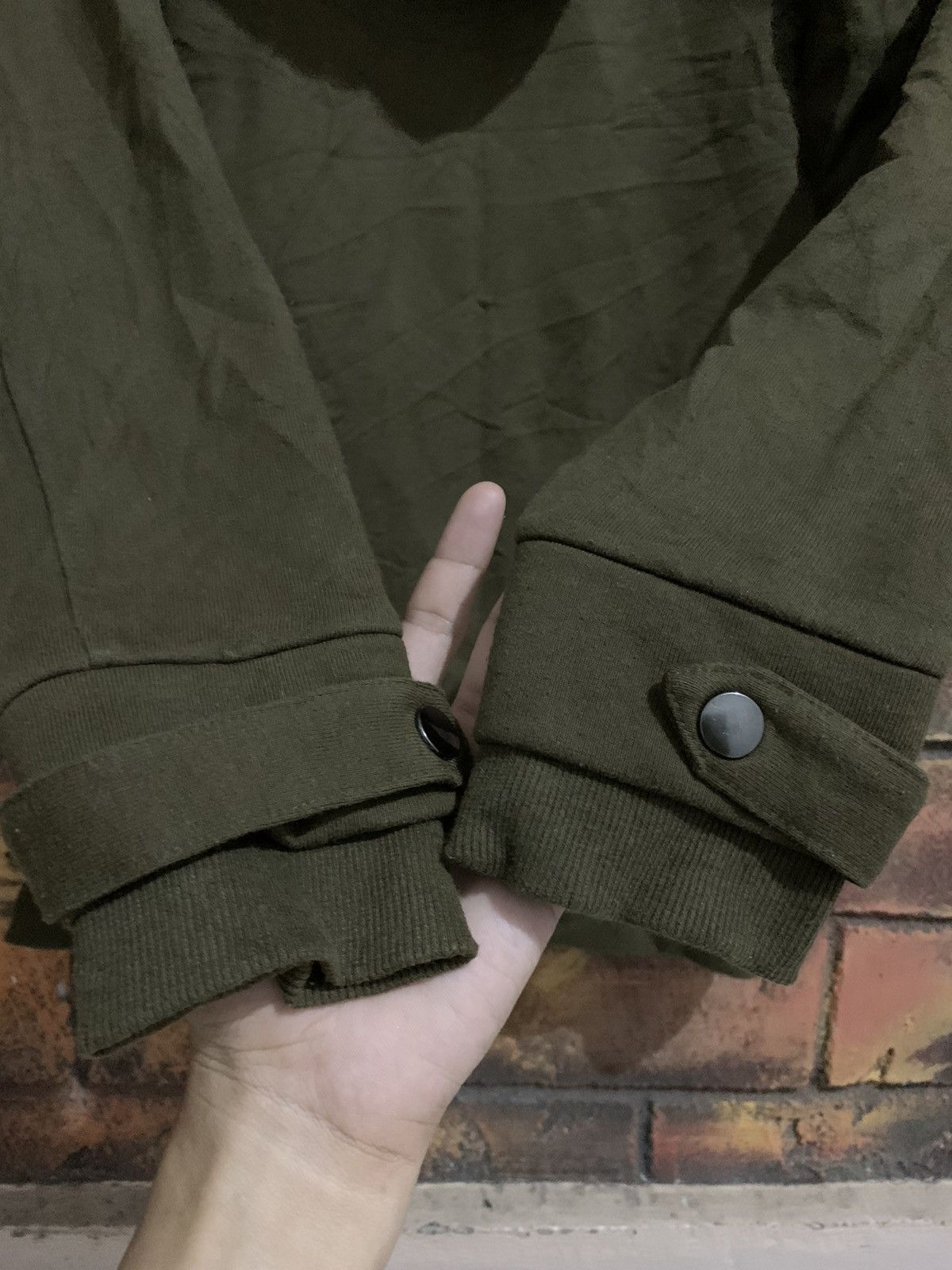 Japanese Brand × Vintage Japanese Healthy Karen ZipHoodies Green army Size M / US 6-8 / IT 42-44 - 4 Thumbnail