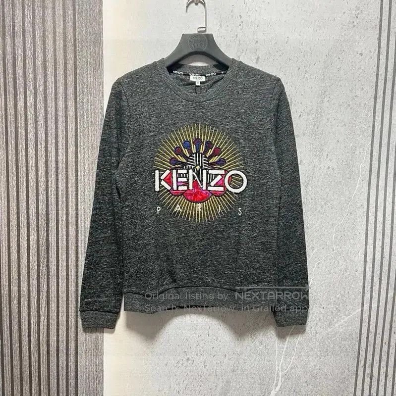 Kenzo Kenzo Men's Grey Cotton Embroidered Sweatshirt . Size US M / EU 48-50 / 2 - 1 Thumbnail