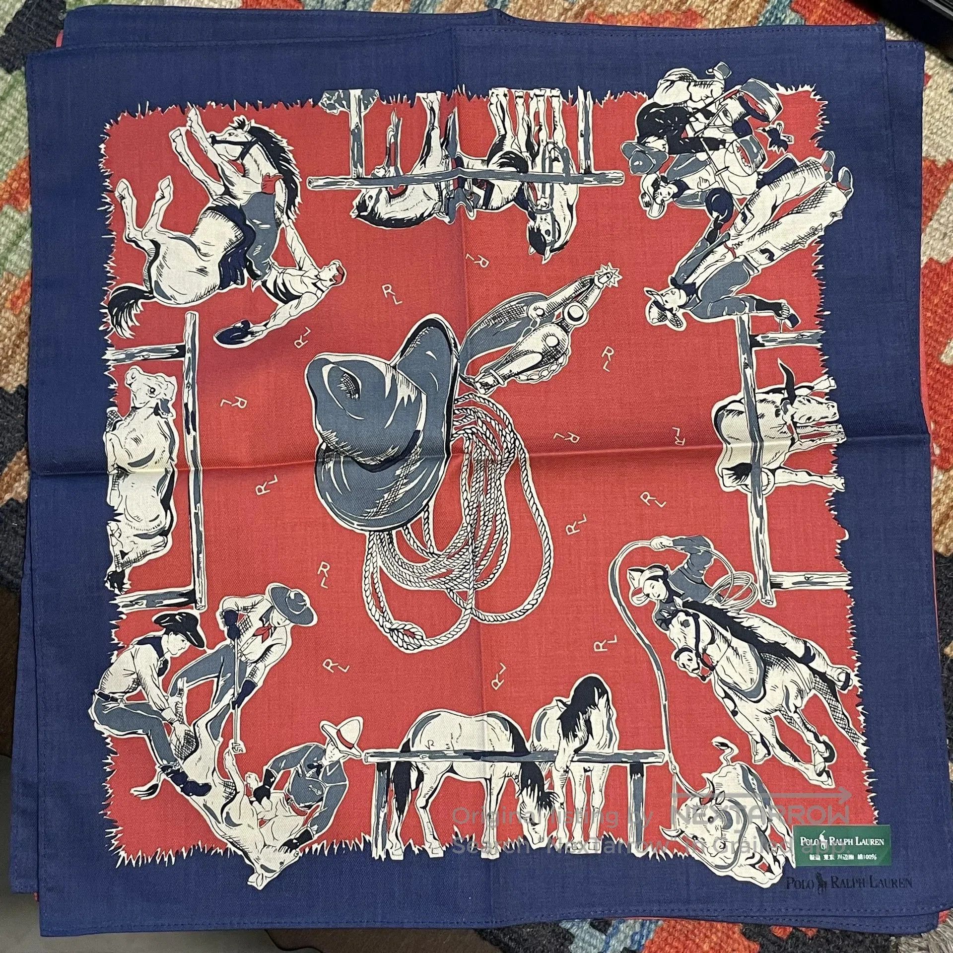 RRL Ralph Lauren Ralph Lauren Polo Square Scarf. Size ONE SIZE - 1 Thumbnail