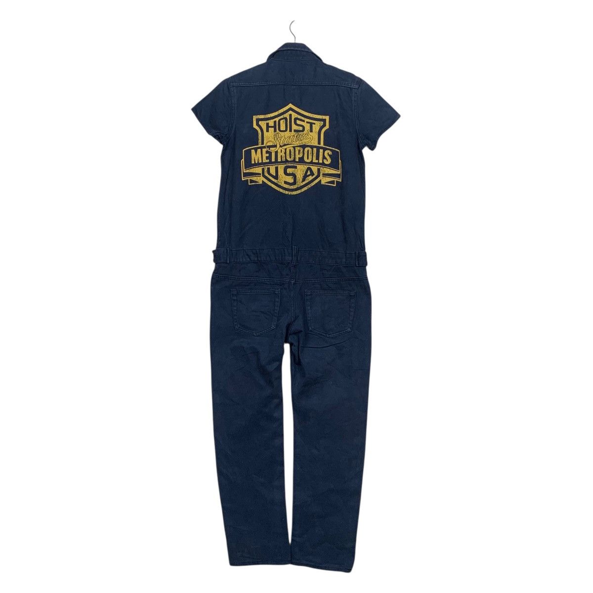 Japanese Brand Moon Blue Hoist Metropolis USA Jumpsuit Size 32" / US 10 / IT 46 - 1 Thumbnail