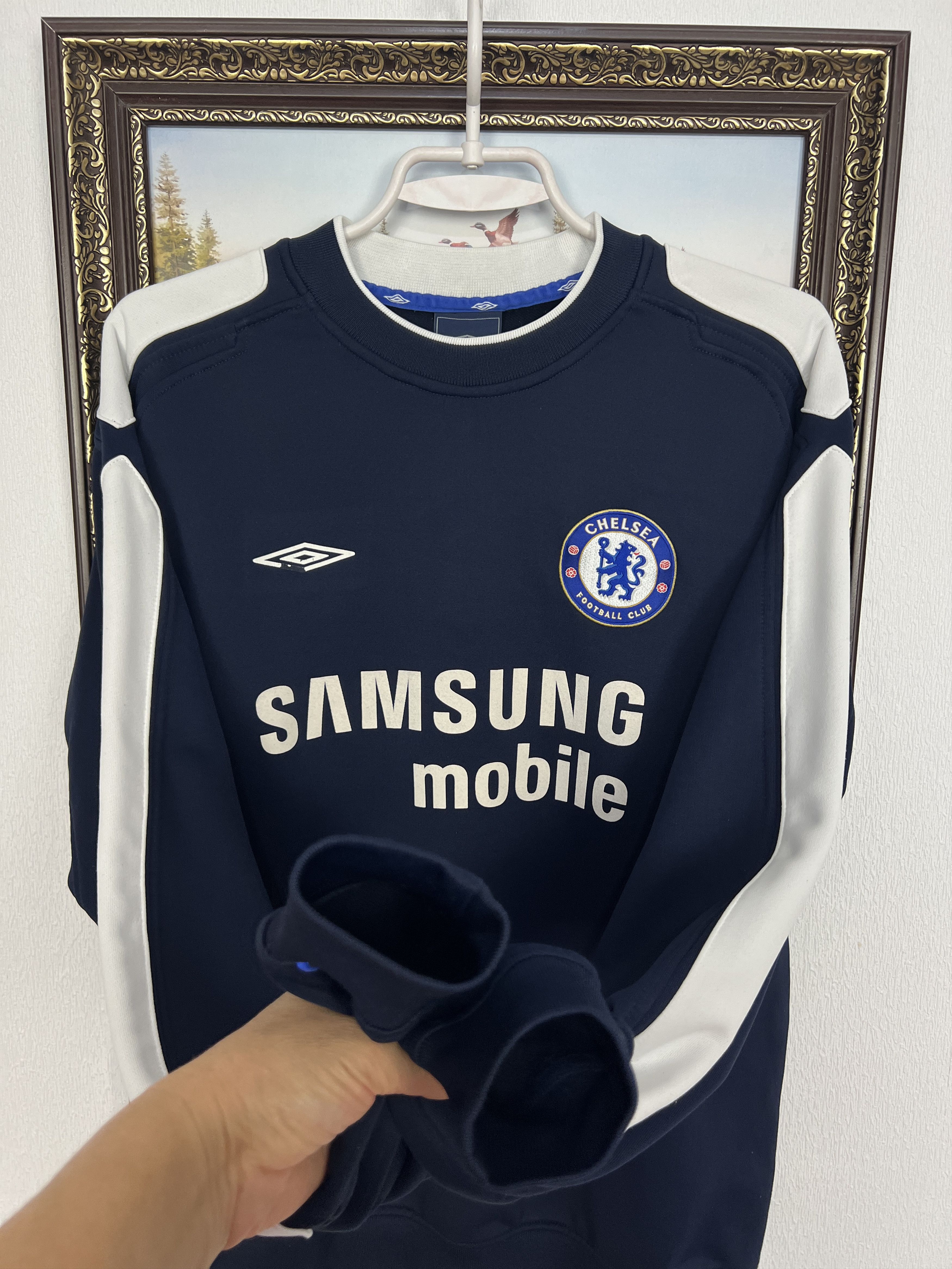 Umbro Chelsea Football Sweatshirt Soccer Crewneck Track Top Size US M / EU 48-50 / 2 - 5 Thumbnail