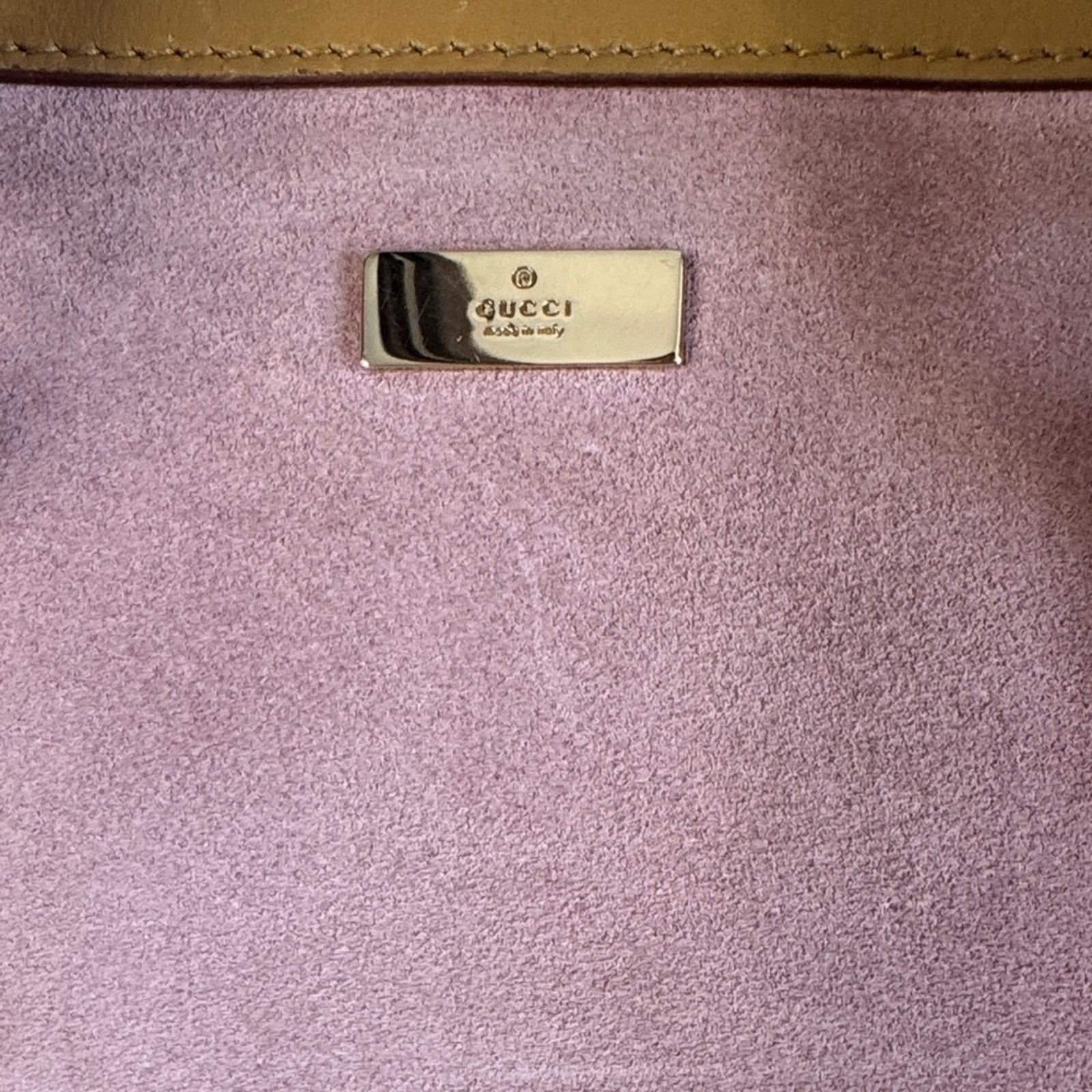 Gucci Gucci Vintage Zip Boston Bag - Pink Suede and Tan Leather Size ONE SIZE - 2 Thumbnail