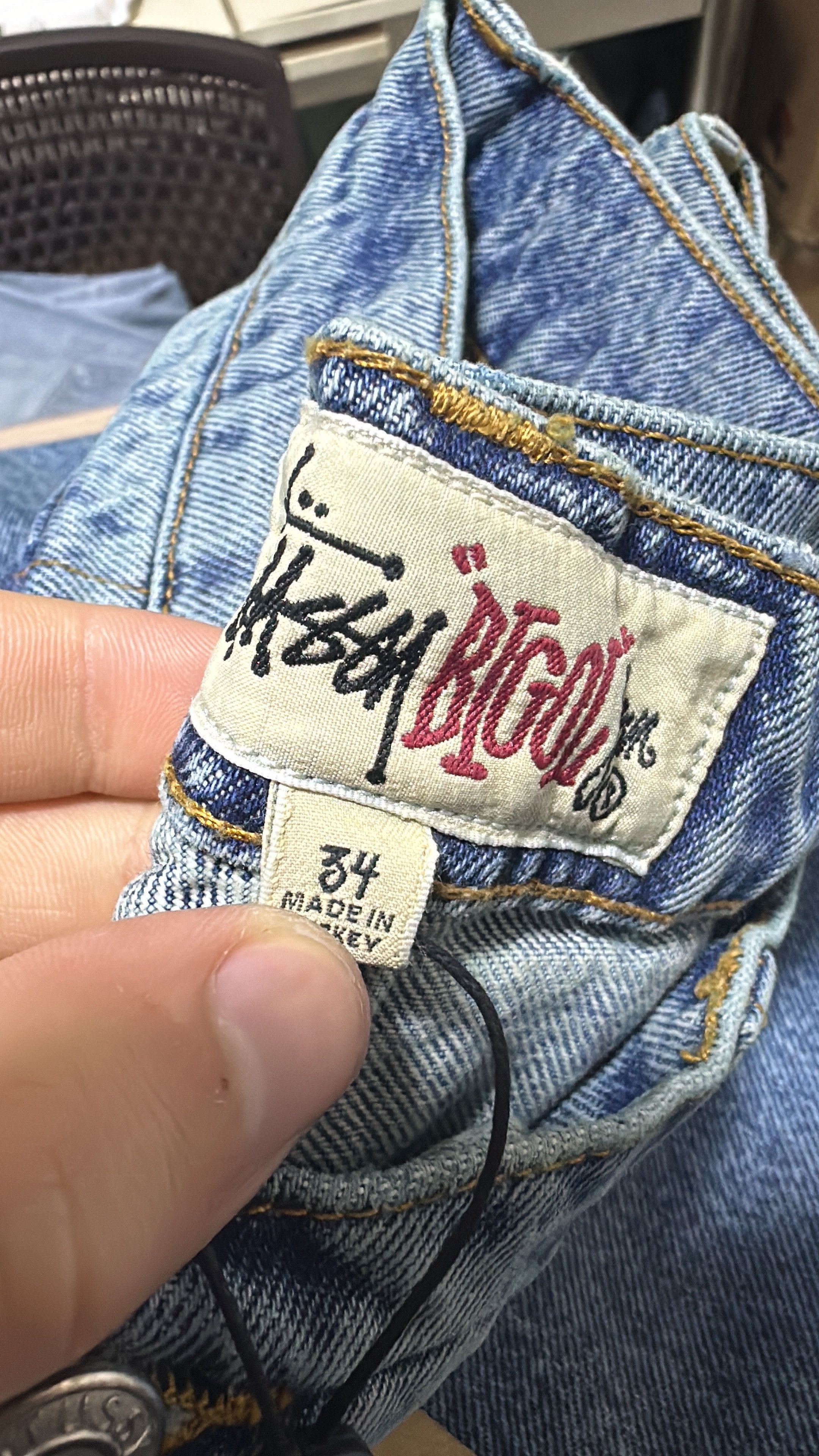 Stussy Stussy Big Ol Jean Denim Washed Blue Size 34 Size US 34 / EU 50 - 7 Thumbnail