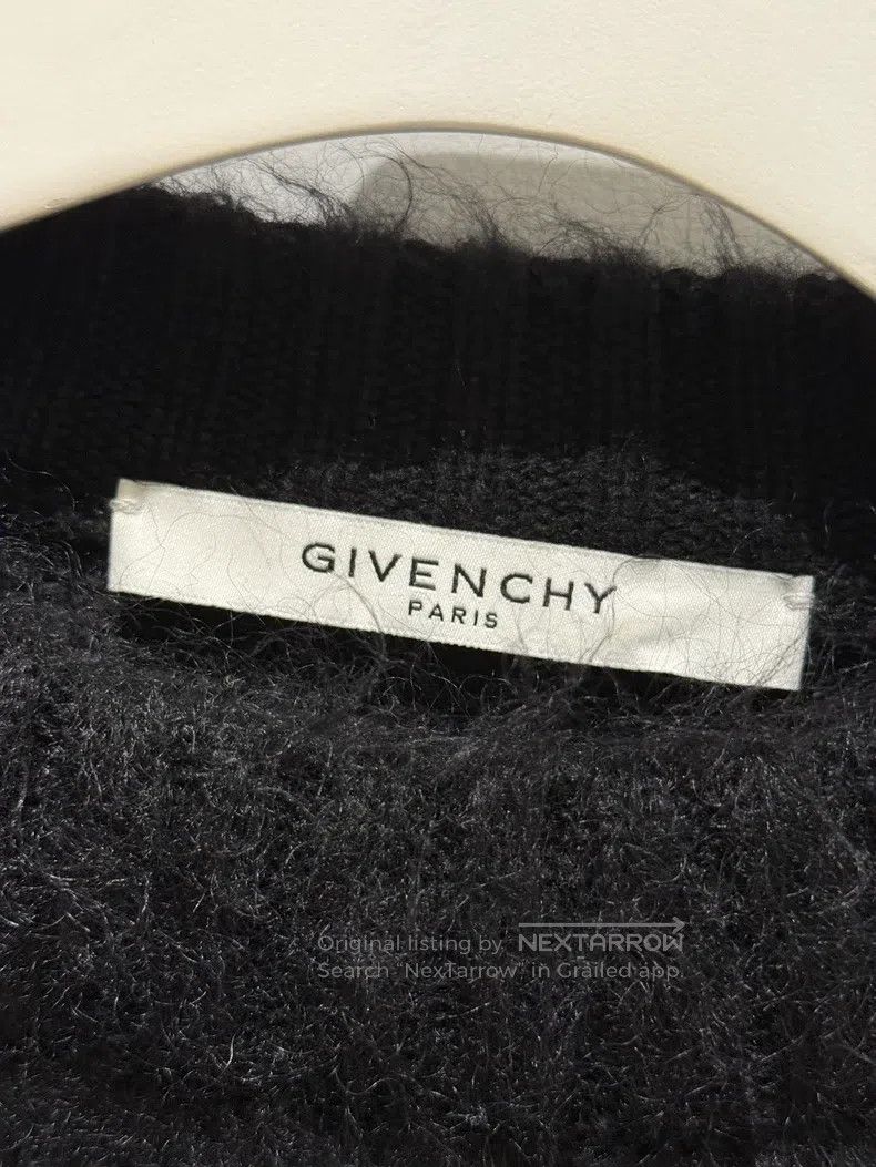 Givenchy Givenchy Black Crewneck LOVE Sweater Mohair Size US S / EU 44-46 / 1 - 3 Thumbnail