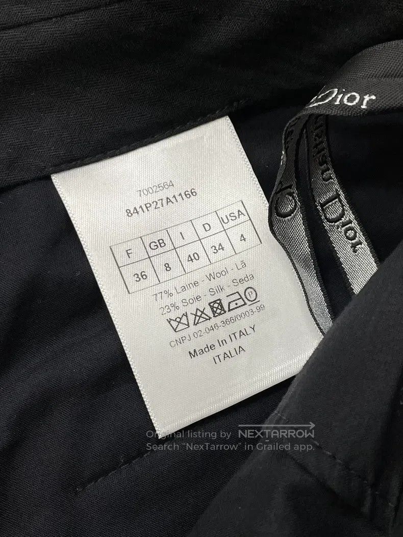 Dior Dior Black woollen wide-leg trousers Size 24" / US 00 / IT 34 - 4 Thumbnail