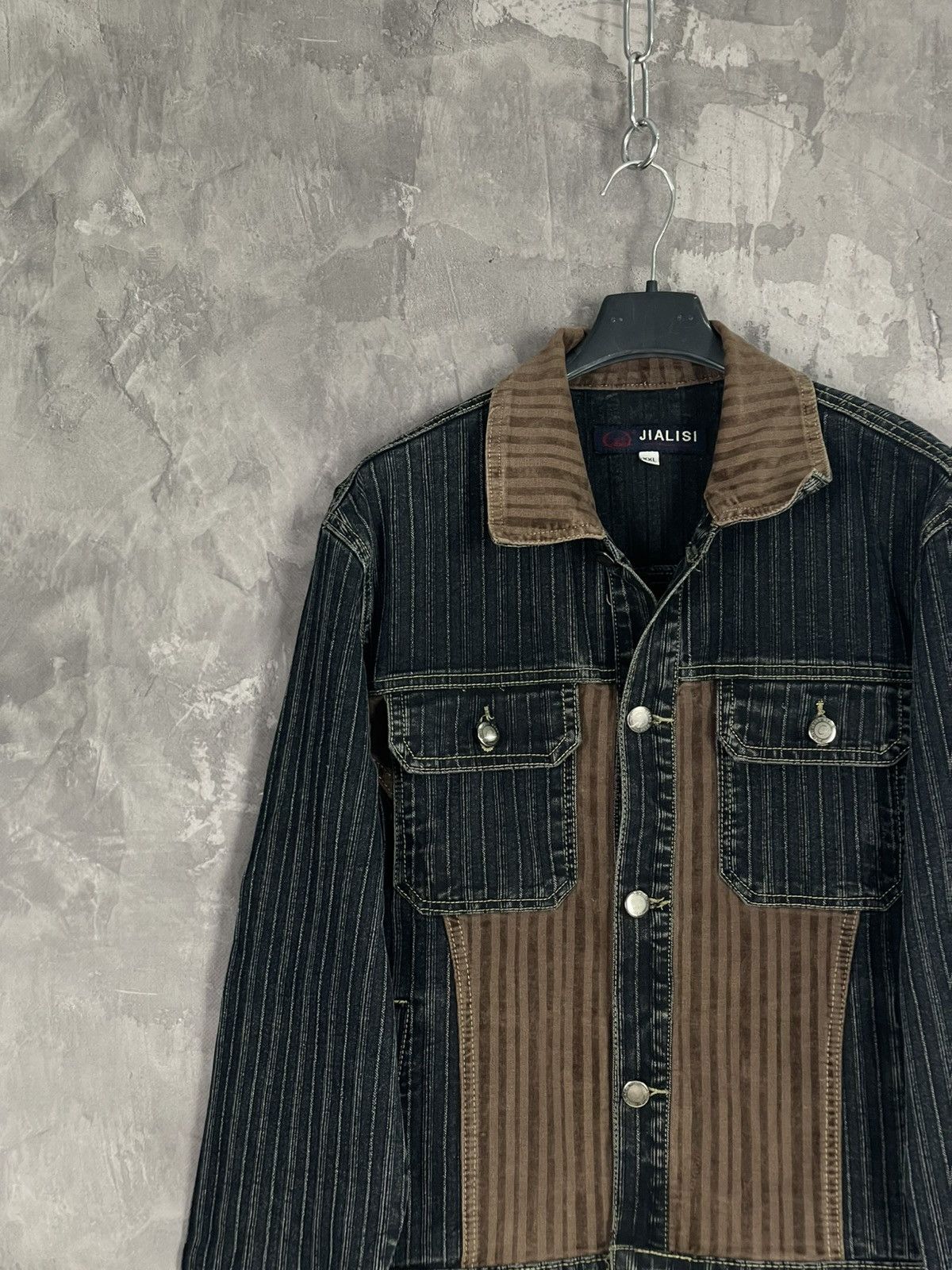 Japanese Brand × Le Grande Bleu (L.G.B.) Avant Garde Italy Design Workwear Denim Jacket Size US XXL / EU 58 / 5 - 3 Thumbnail