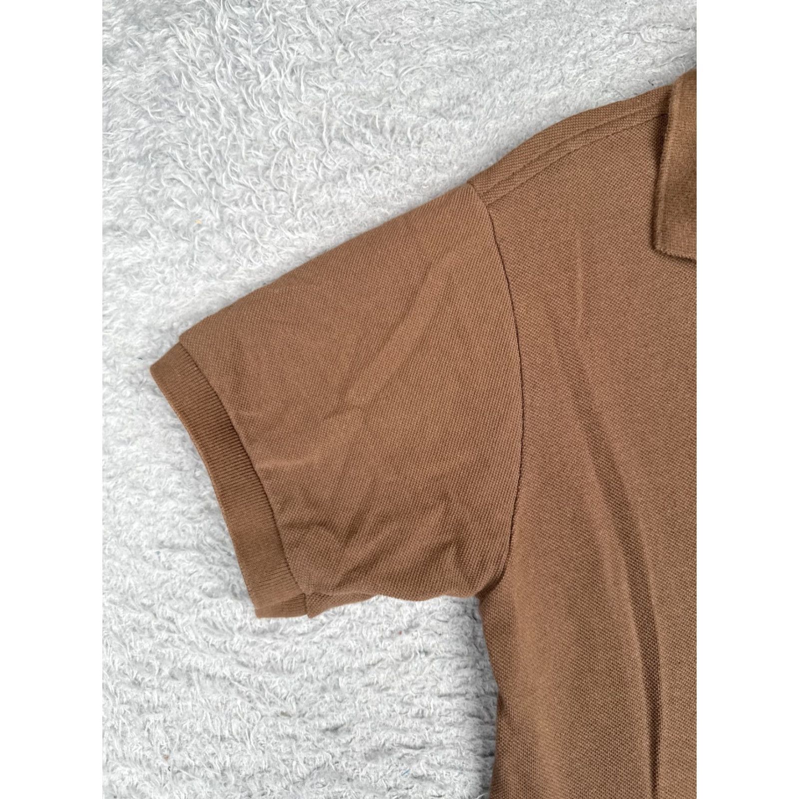 Lacoste VINTAGE Lacoste Polo Shirt Women 2 Brown Short Sleeve Slim Cotton Blend JerseyREAD Size XS / US 0-2 / IT 36-38 - 3 Thumbnail