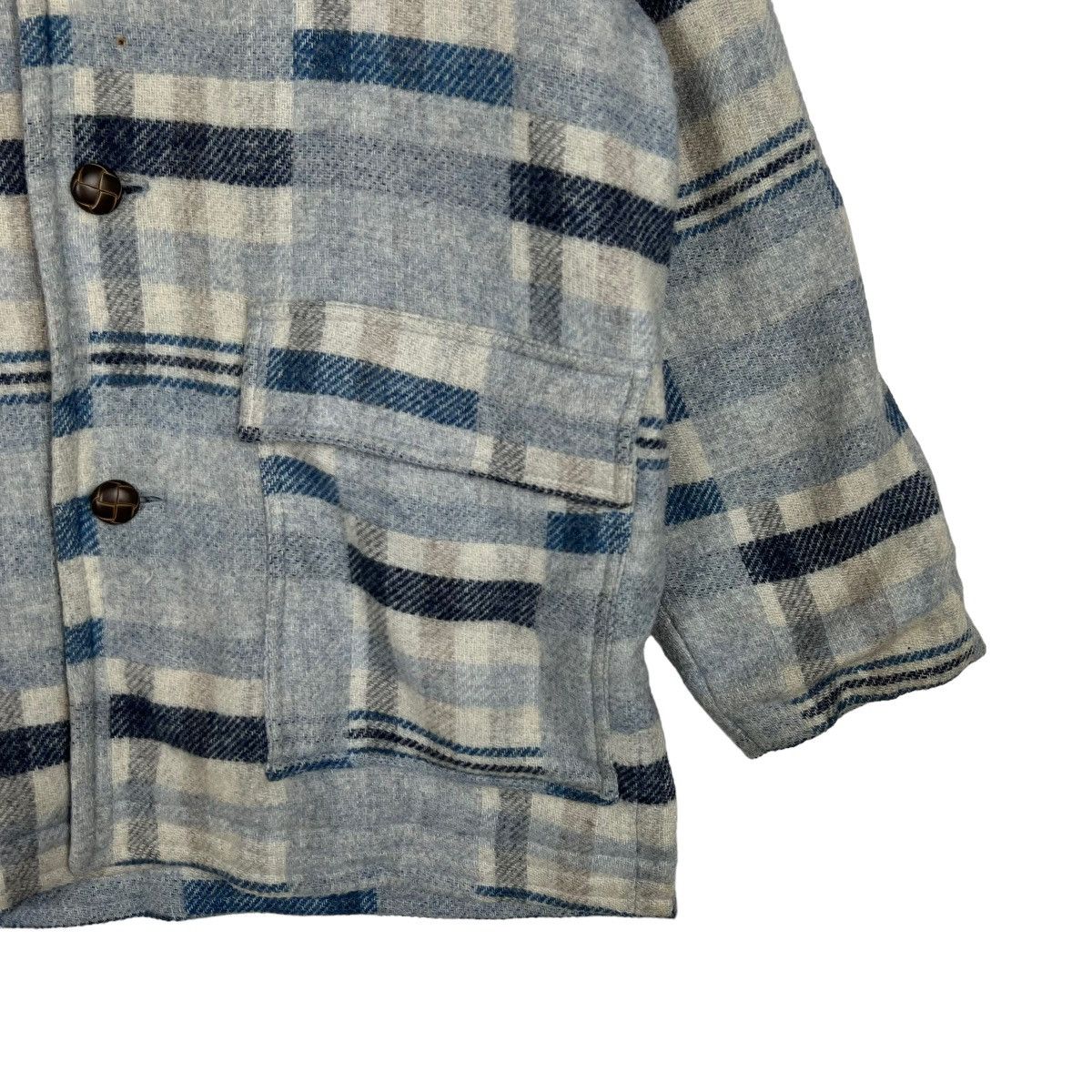 Japanese Brand 🔥 PAT HAGUE NAKAMURA WOOL PATCHWORK RIM COAT JACKET Size US L / EU 52-54 / 3 - 5 Thumbnail