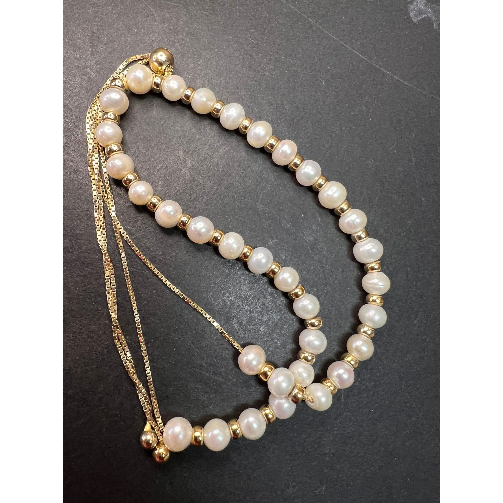 Other Cultured pearl and gold over 925 bolo necklace Size ONE SIZE - 4 Thumbnail