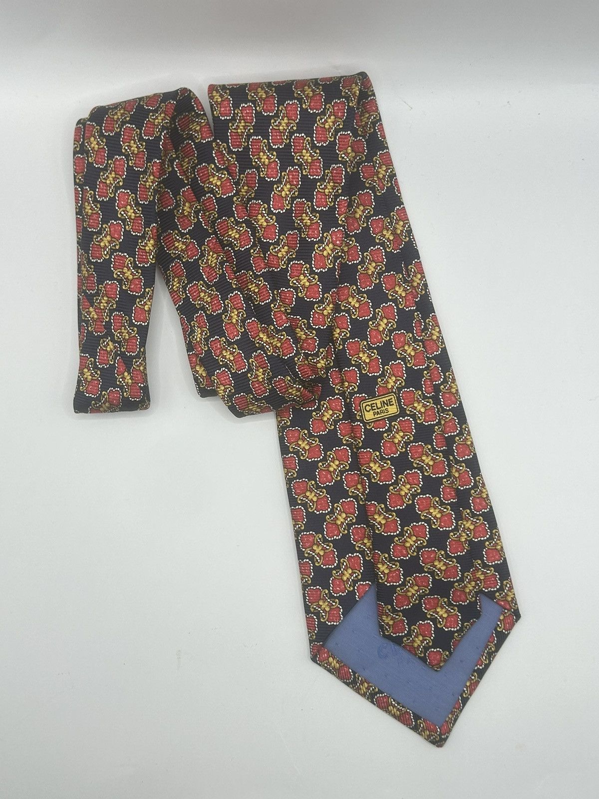 Celine × Vintage Vintage Celine Paris Tie Size ONE SIZE - 3 Thumbnail