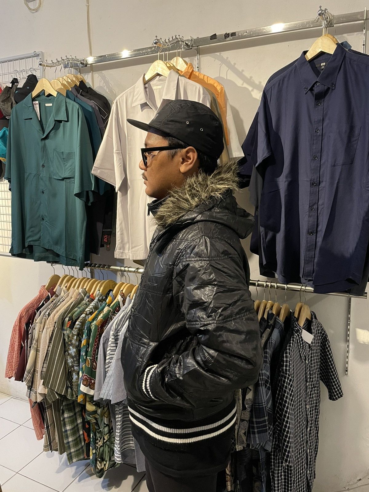 14th Addiction × If Six Was Nine × Le Grande Bleu (L.G.B.) Converse Fur Down Jacket Ifsixwasnine Lgb Style Size US L / EU 52-54 / 3 - 15 Thumbnail