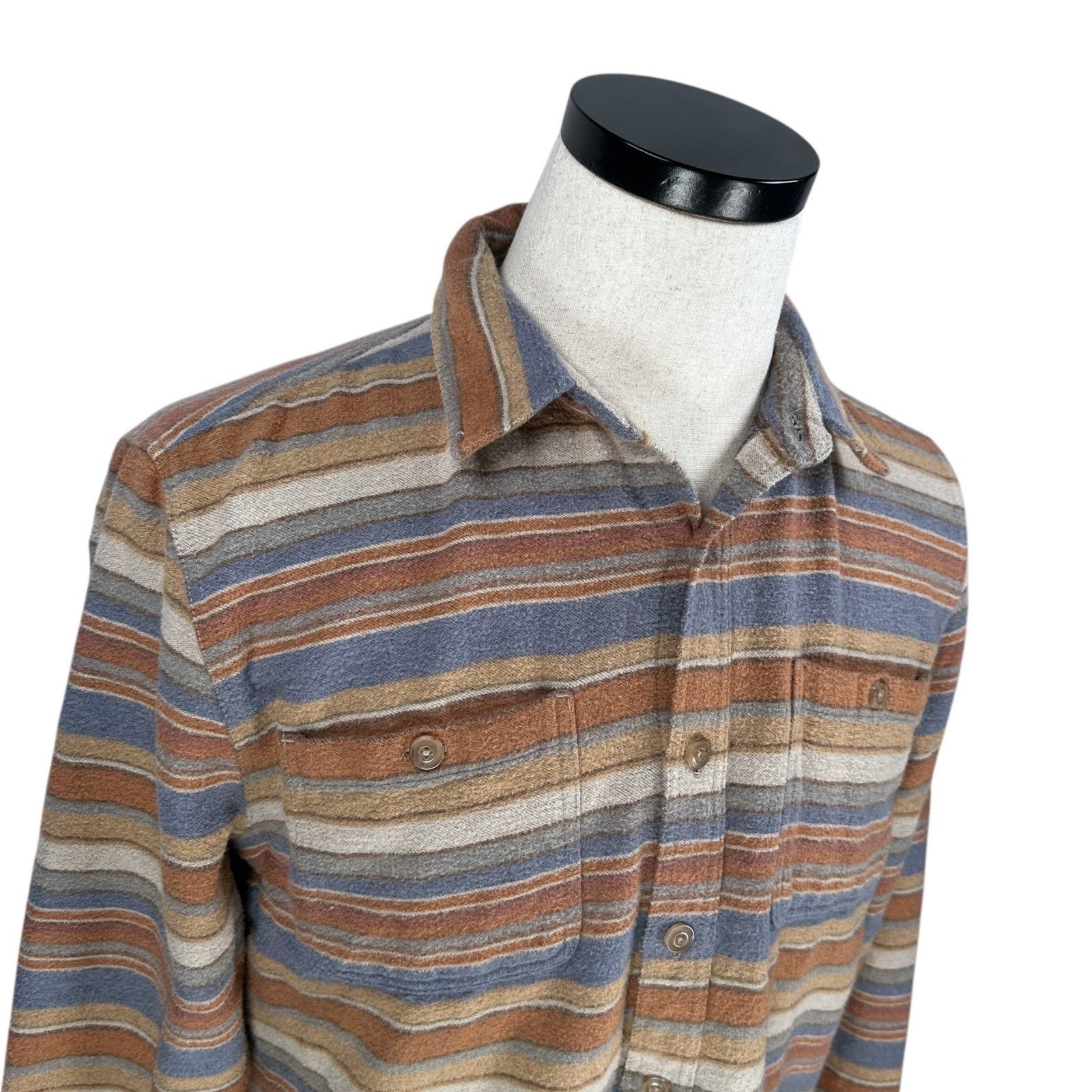 Marine Layer Marine Layer Maddox Baja Stripe Overshirt Men S Button-Up Size US S / EU 44-46 / 1 - 3 Thumbnail
