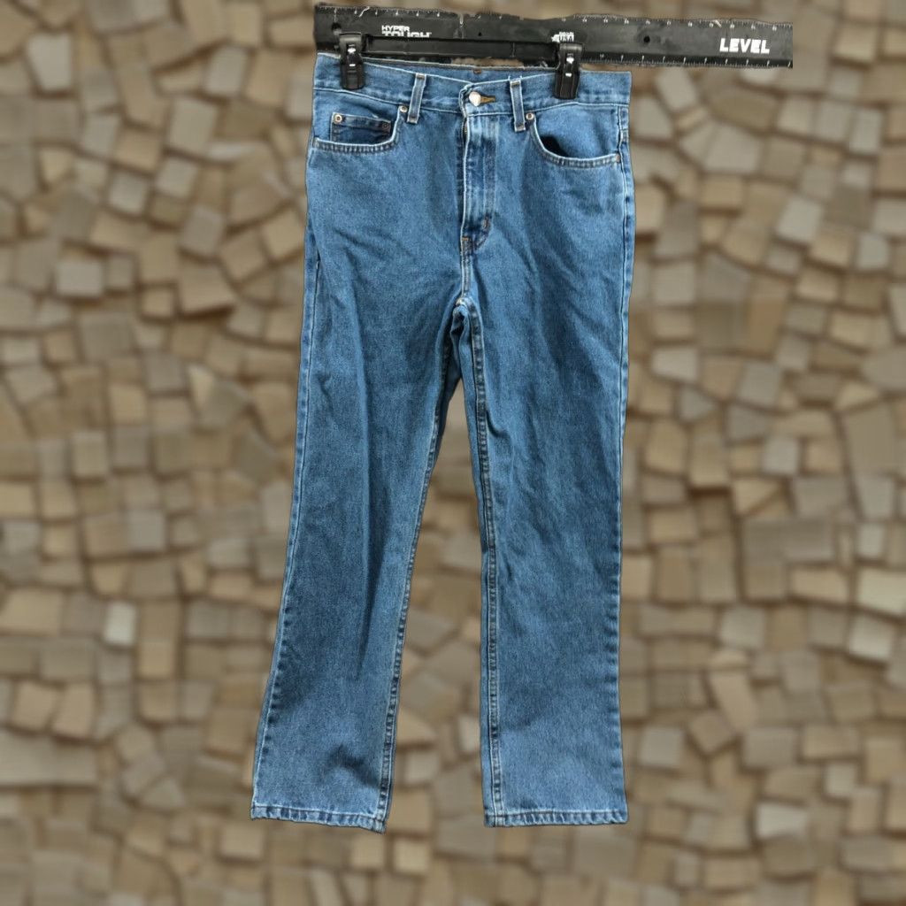George George Jeans Mens 29x30 Straight Mid Rise Medium Wash Blue Size US 29 - 1 Thumbnail