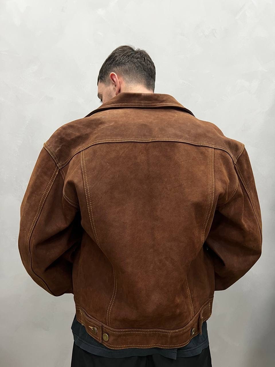 Genuine Leather × Vintage Vintage leather jacket Marlboro style Racing 90’s Y2K Size US L / EU 52-54 / 3 - 2 Thumbnail