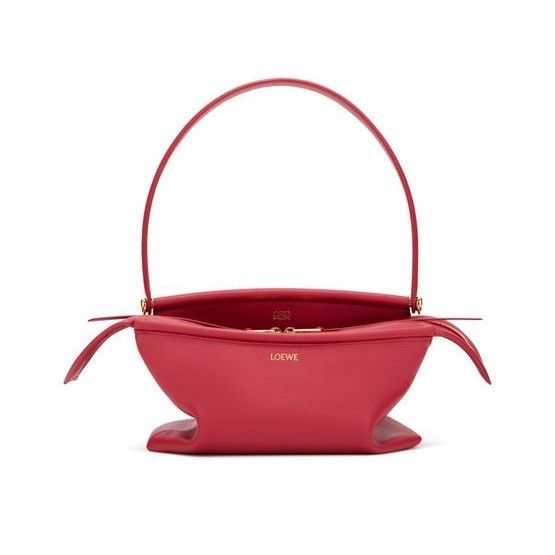 Loewe LOEWE $3400 Red Small Whisker Glazed Calfskin Shoulder Bag N Size ONE SIZE - 1 Thumbnail