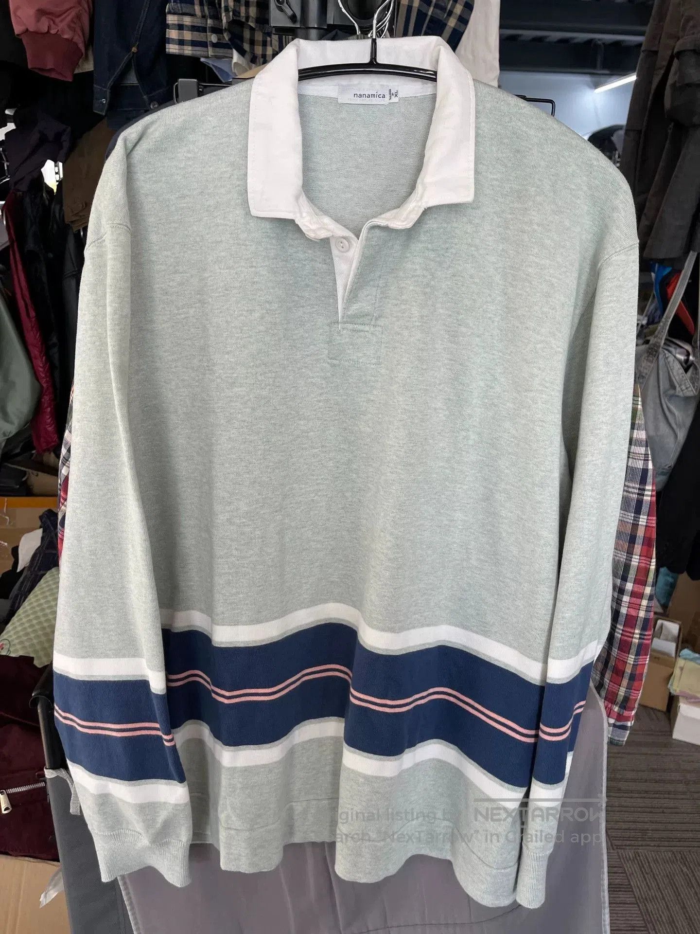 Nanamica Nanamica Collar Spliced Sweatshirt. Size US XL / EU 56 / 4 - 1 Thumbnail