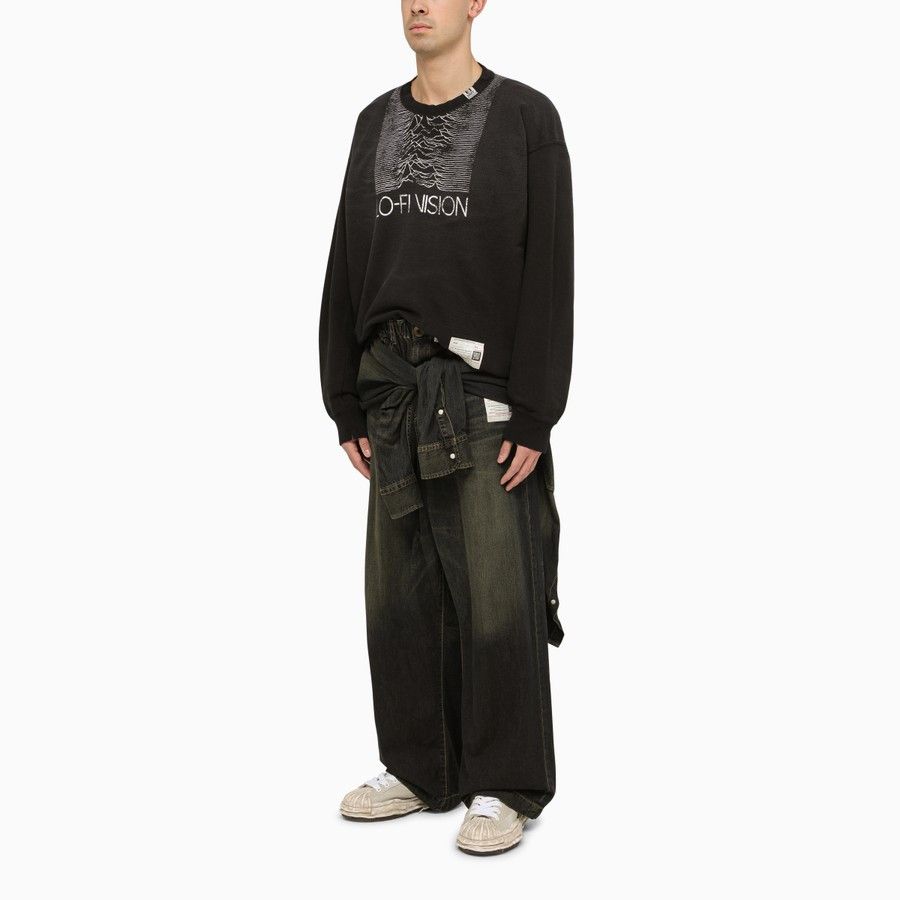 Maison MIHARA YASUHIRO o1d2blof0424 Denim Jeans in Black Size US 30 / EU 46 - 2 Thumbnail