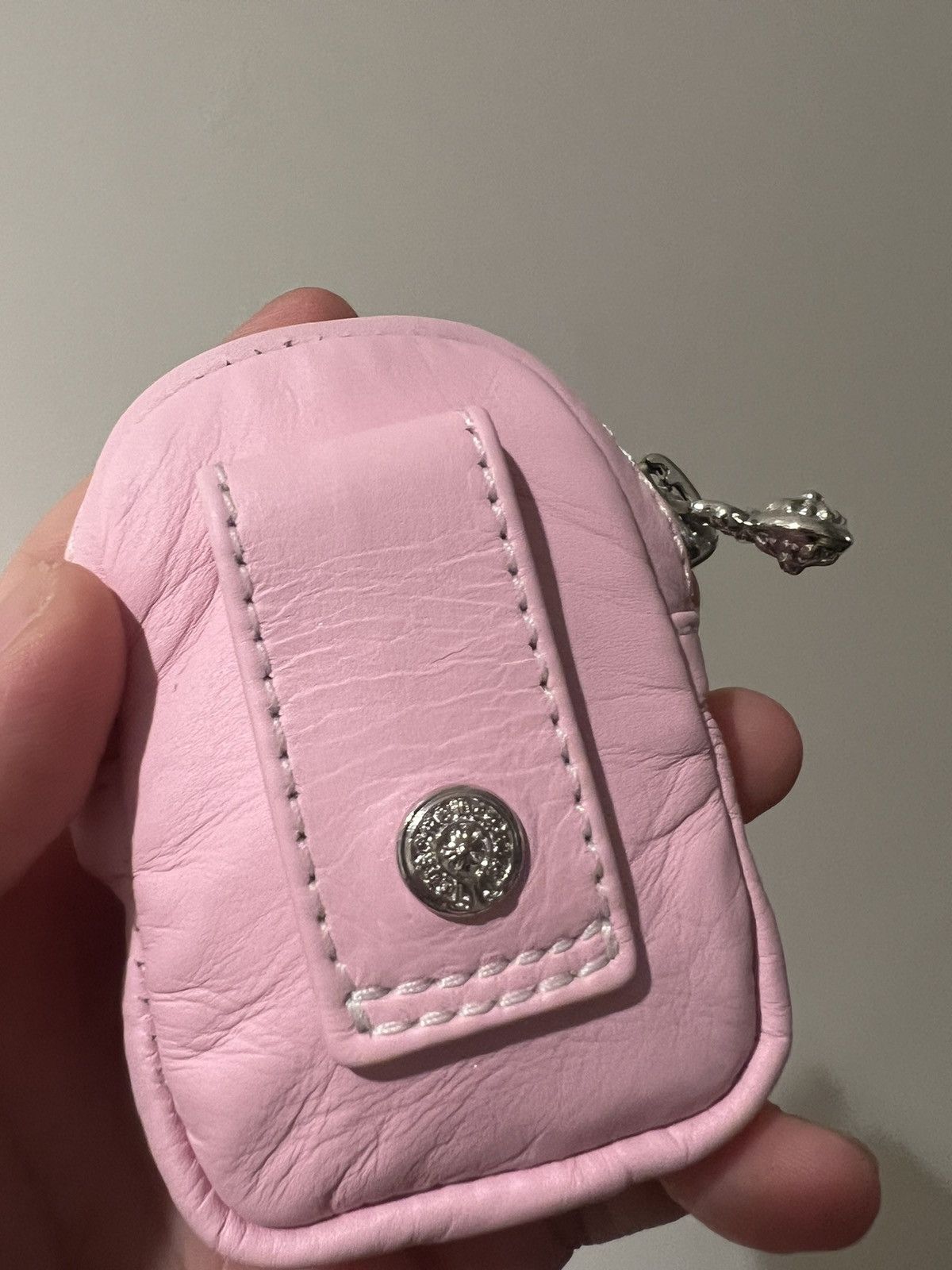 Chrome Hearts Leather cross patch AirPod case bag Size ONE SIZE - 6 Thumbnail