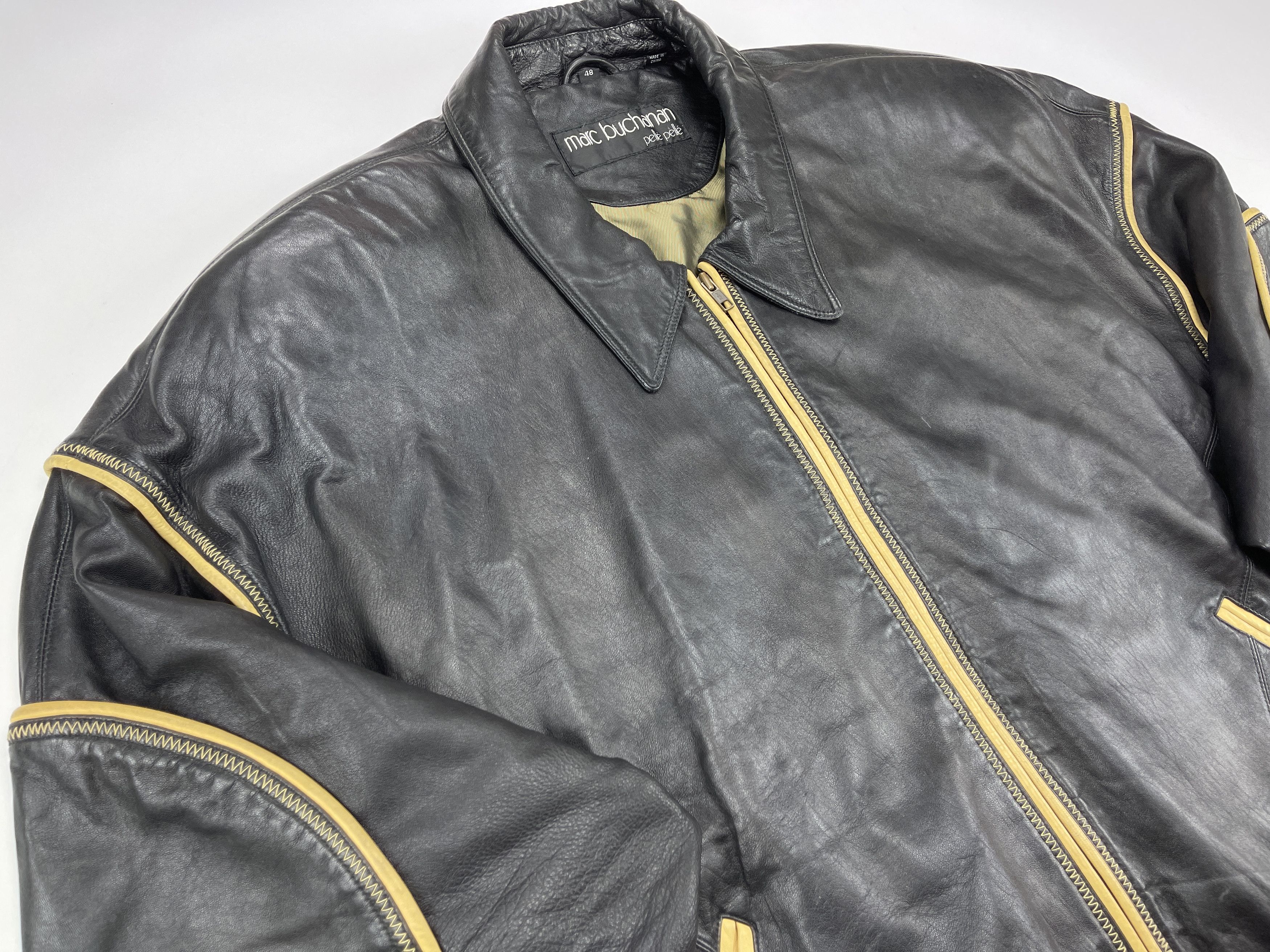 Pelle Pelle Pelle Pelle leather jacket Soda Club vintage Marc Buchanan L Size US L / EU 52-54 / 3 - 15 Thumbnail