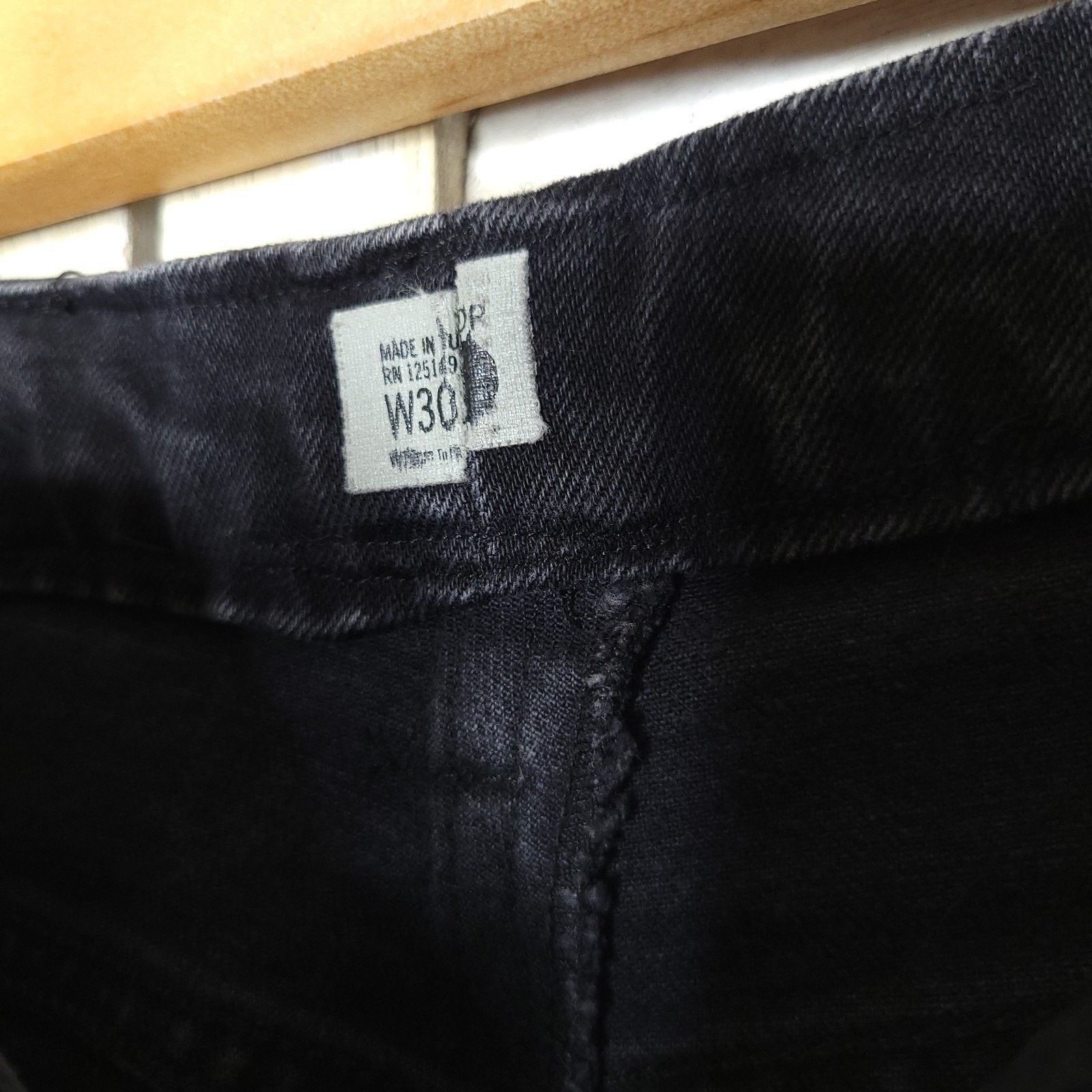 Topshop TOPSHOP Moto Women's Black Button Front 90's Inspired Jeans Size 26" / US 2 / IT 38 - 2 Thumbnail
