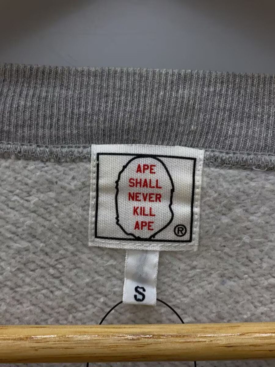 Bape A Bathing Ape Plain Original Tag Cotton Sweatshirt Grey Size US S / EU 44-46 / 1 - 3 Thumbnail