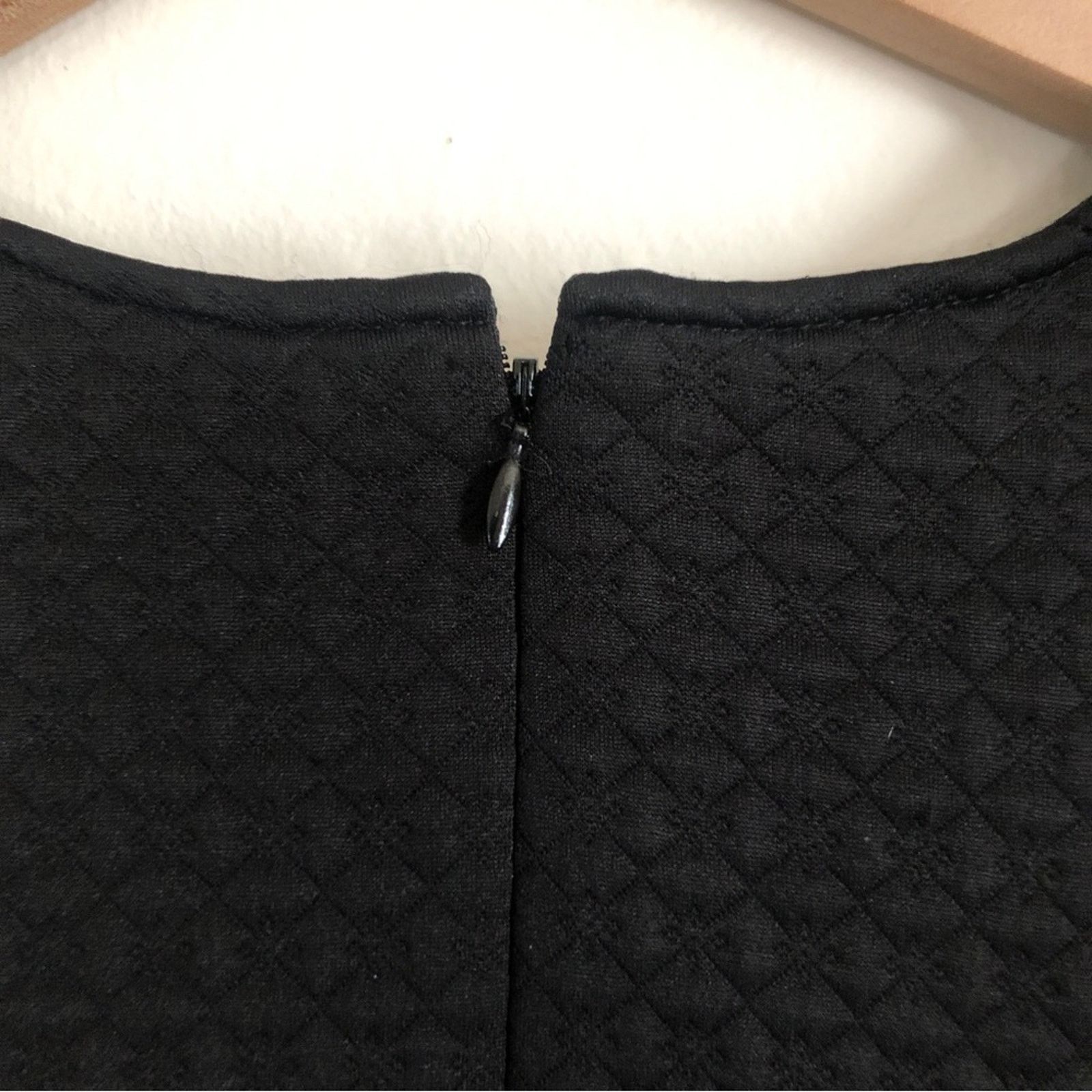 Other Rafaella Black Quilted Silver Metal Round Neck Blouse Top Size XL / US 12-14 / IT 48-50 - 8 Thumbnail