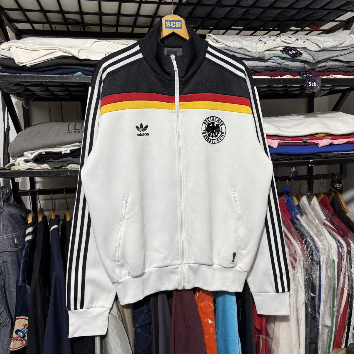Vintage Vintage adidas germany world cup track top Size US L / EU 52-54 / 3 - 10 Thumbnail