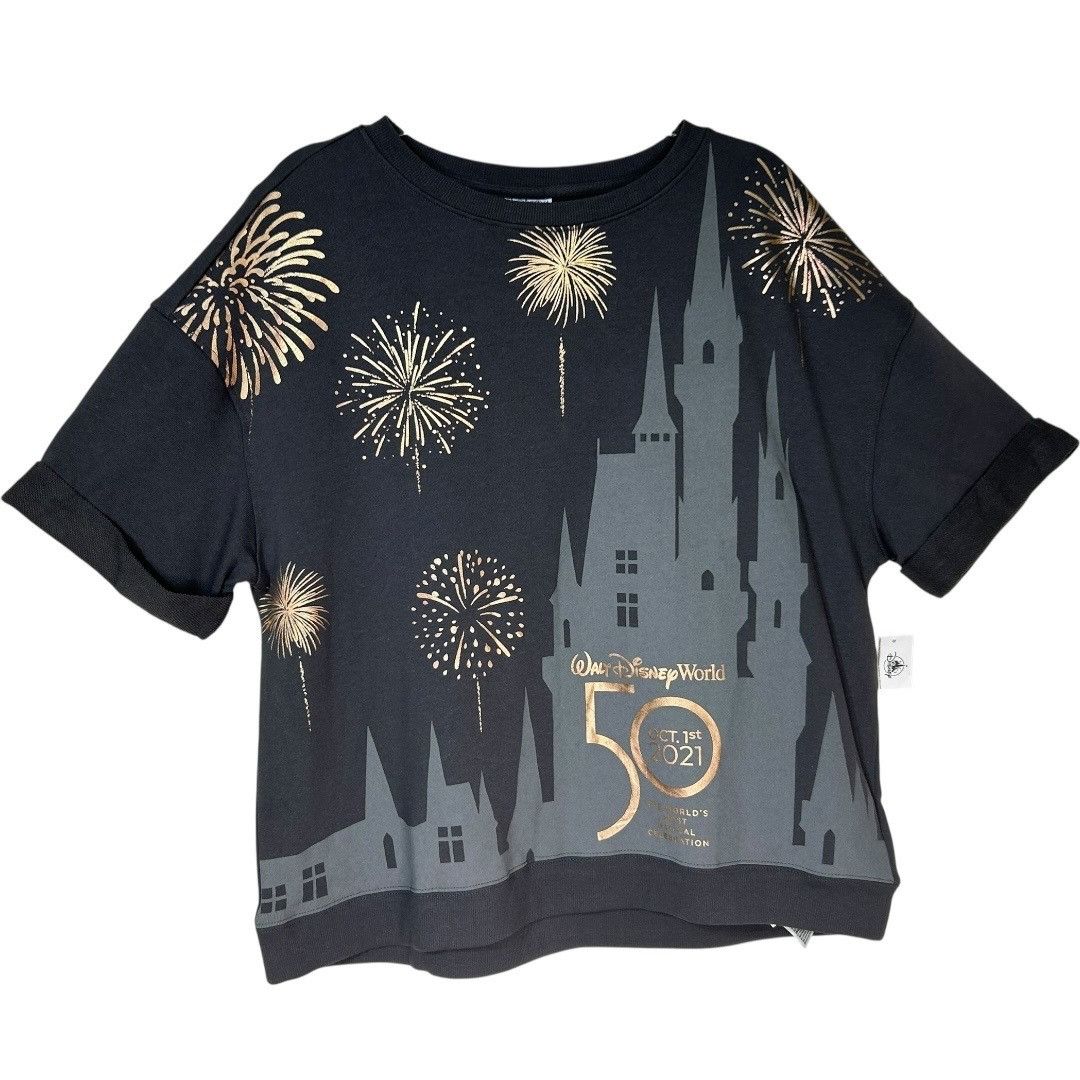 Disney NWT Disney World Park 50th Anniversary Castle Fireworks Grap Size XL / US 12-14 / IT 48-50 - 1 Thumbnail