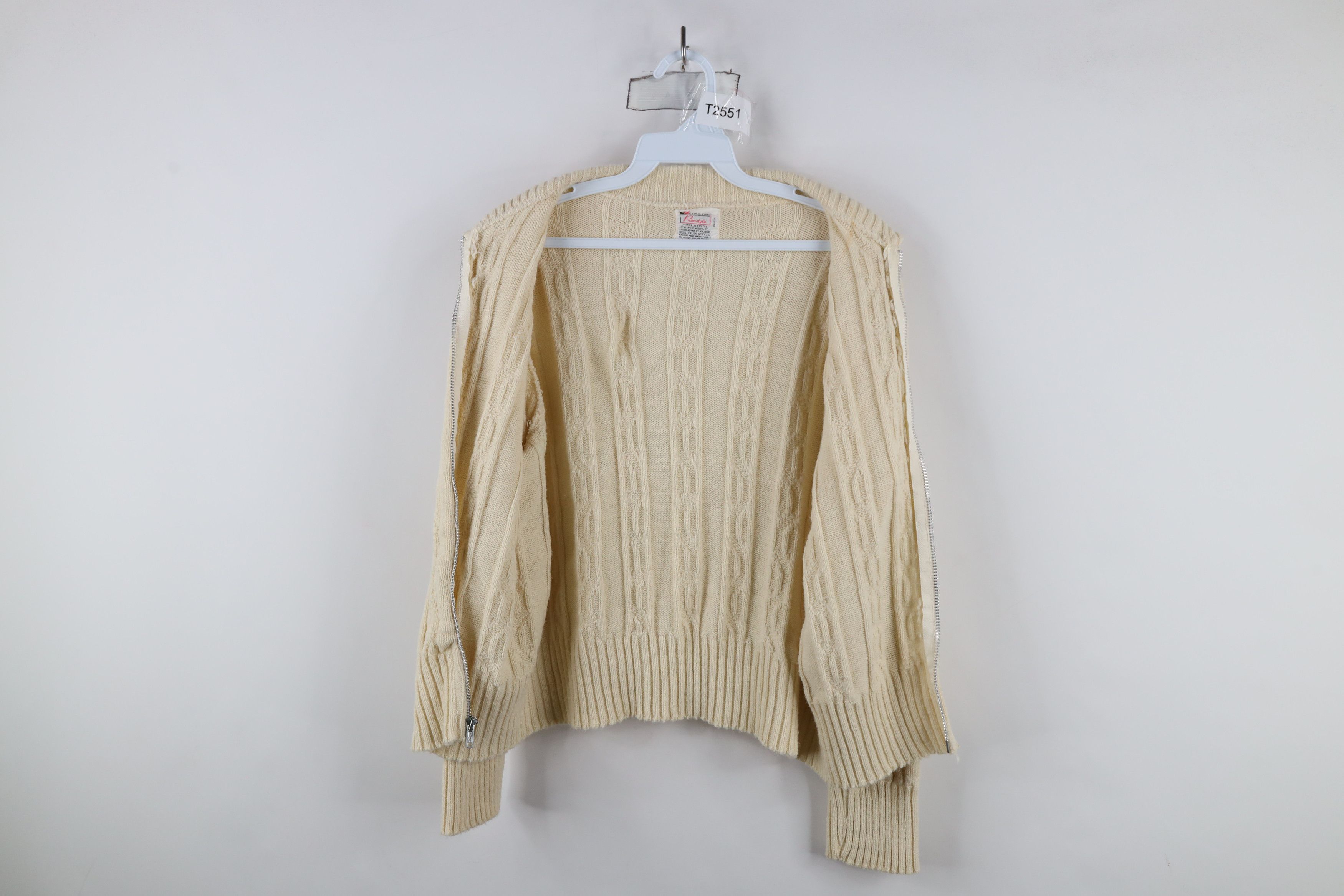 Vintage Vintage 50s 60s Streetwear Knit Zip Cardigan Sweater USA Size S / US 4 / IT 40 - 7 Thumbnail
