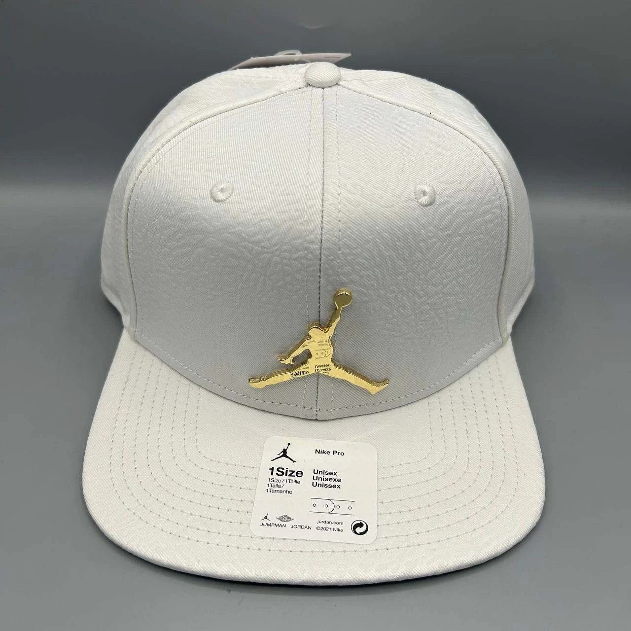 Jordan Brand Air Jordan Hat Cement Elephant Metal Logo Jumpman Snap Back Size ONE SIZE - 1 Thumbnail