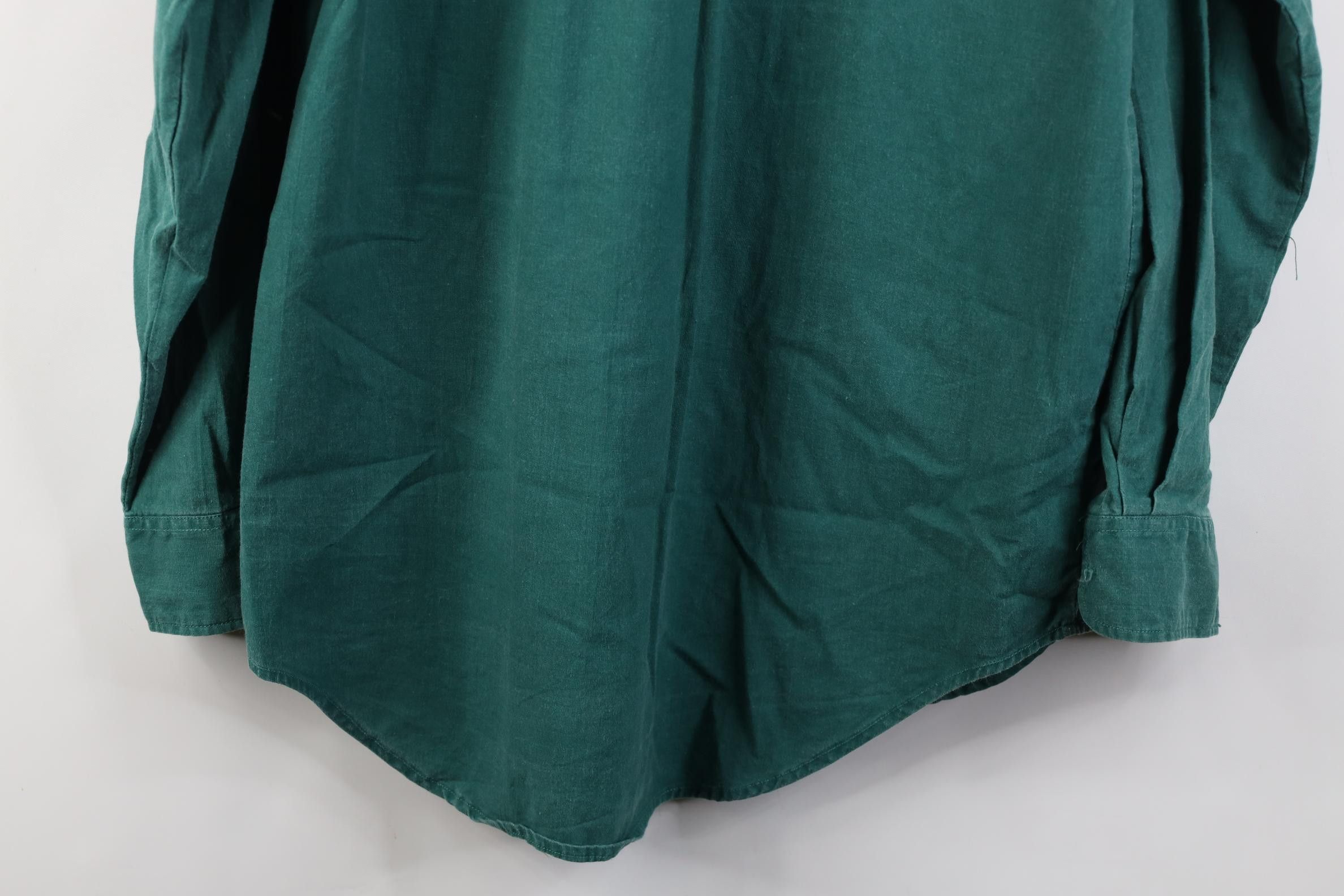 UNIONBAY Vintage 90s Unionbay Stonewash Baggy Surf Button Shirt Green Size US S / EU 44-46 / 1 - 15 Thumbnail