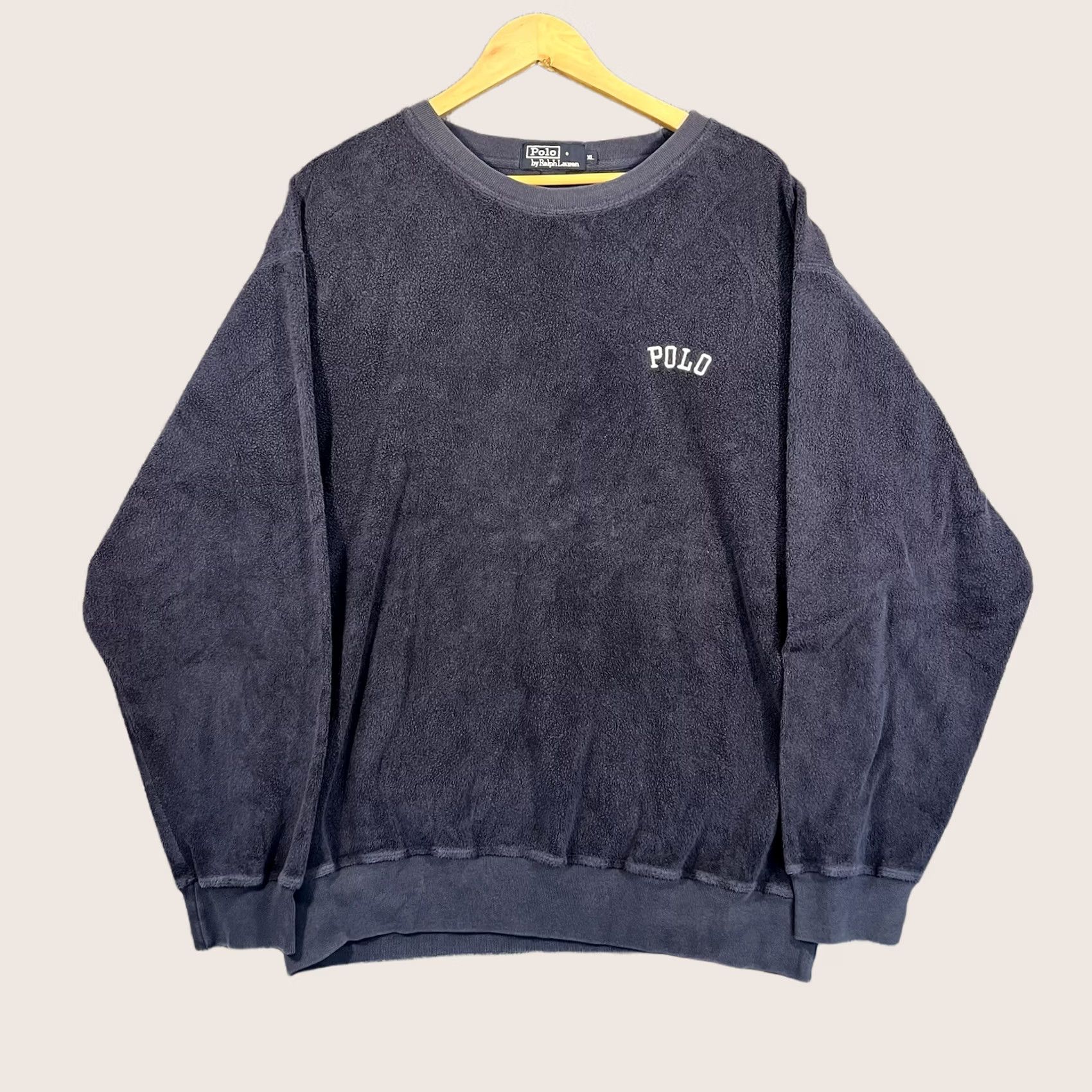 Polo Ralph Lauren VINTAGE Ralph Lauren Polo Sport Sweatshirt Mens XL Preppy Varsity Terry Cloth Size US L / EU 52-54 / 3 - 1 Thumbnail