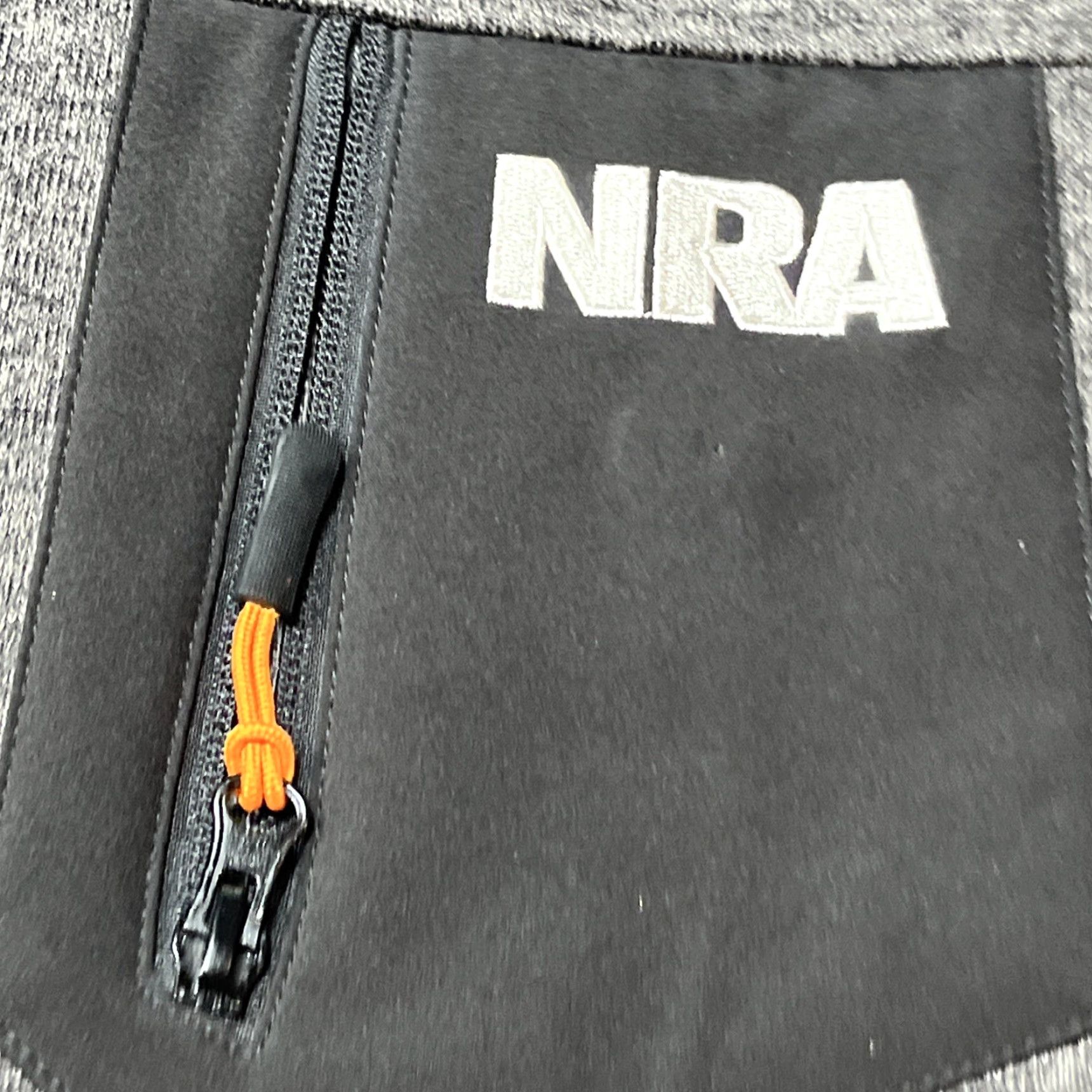 Vintage NRA Gray Black JACKET National Rifle Assoc. Tactical Soft Shell Pocket Lined L Mens Regular Size Size US L / EU 52-54 / 3 - 4 Thumbnail