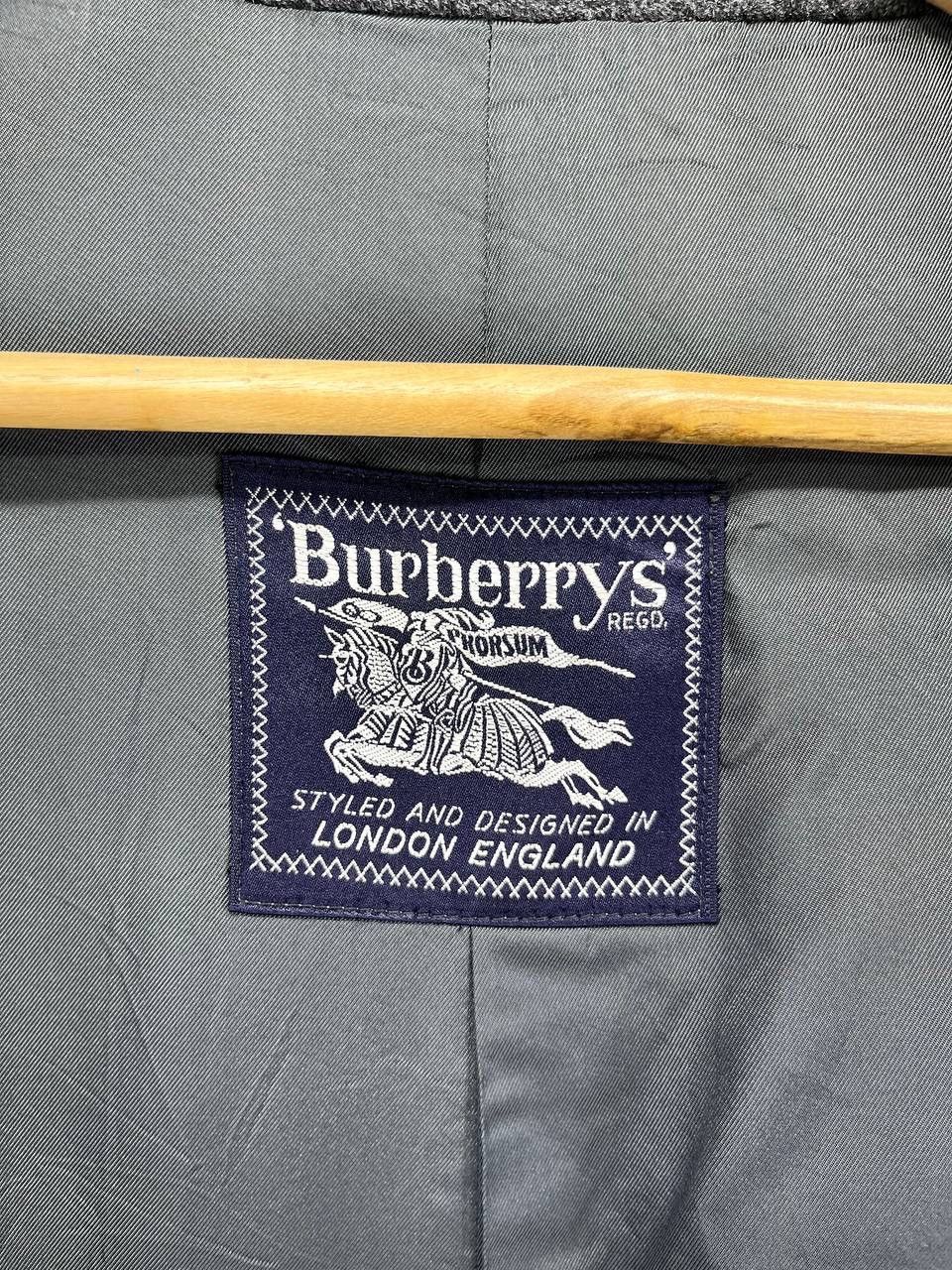 Burberry × Vintage Vintage Burberry Grey Trench Coats Wool Long Jacket Size US M / EU 48-50 / 2 - 8 Thumbnail