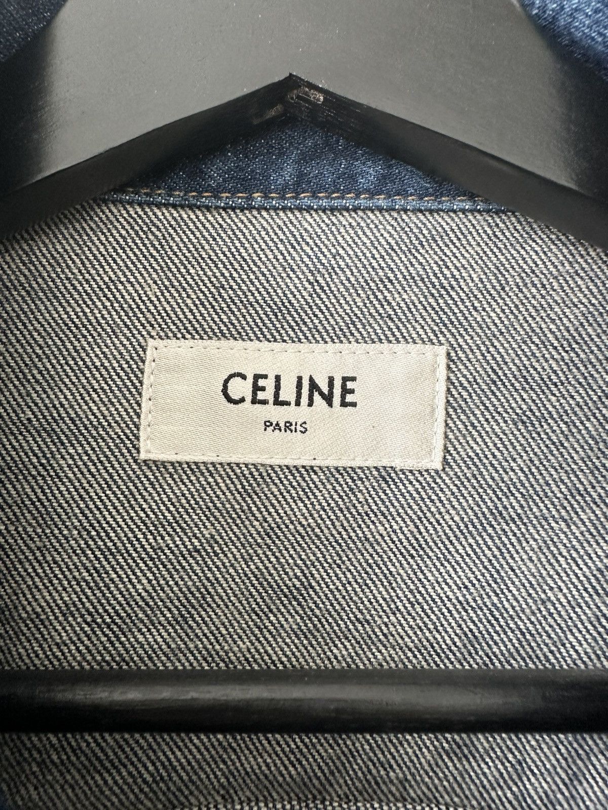 Celine Celine Studded Triomphe Denim Jacket Size US S / EU 44-46 / 1 - 3 Thumbnail