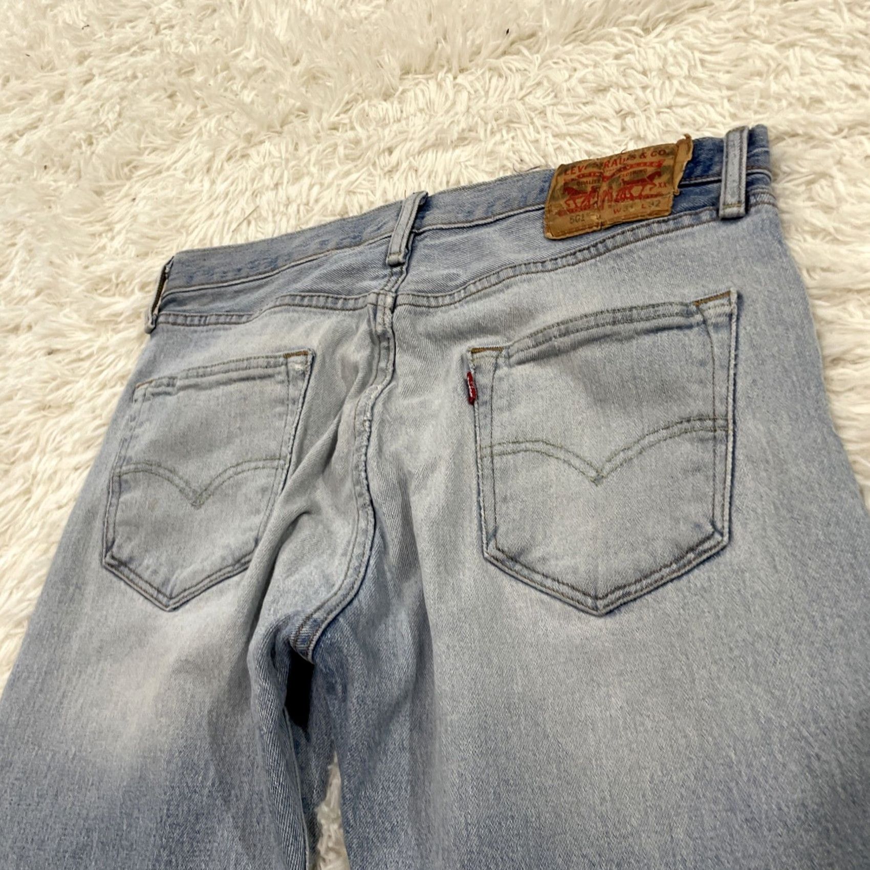 Levi's VINTAGE Levi's 501xx Jeans Men 31x32 Light Blue Rivet Fly 501 xx Y2k Grunge Premium Denim Jeans Mens Regular 31 Blue 501 Series Size US 31 - 4 Thumbnail