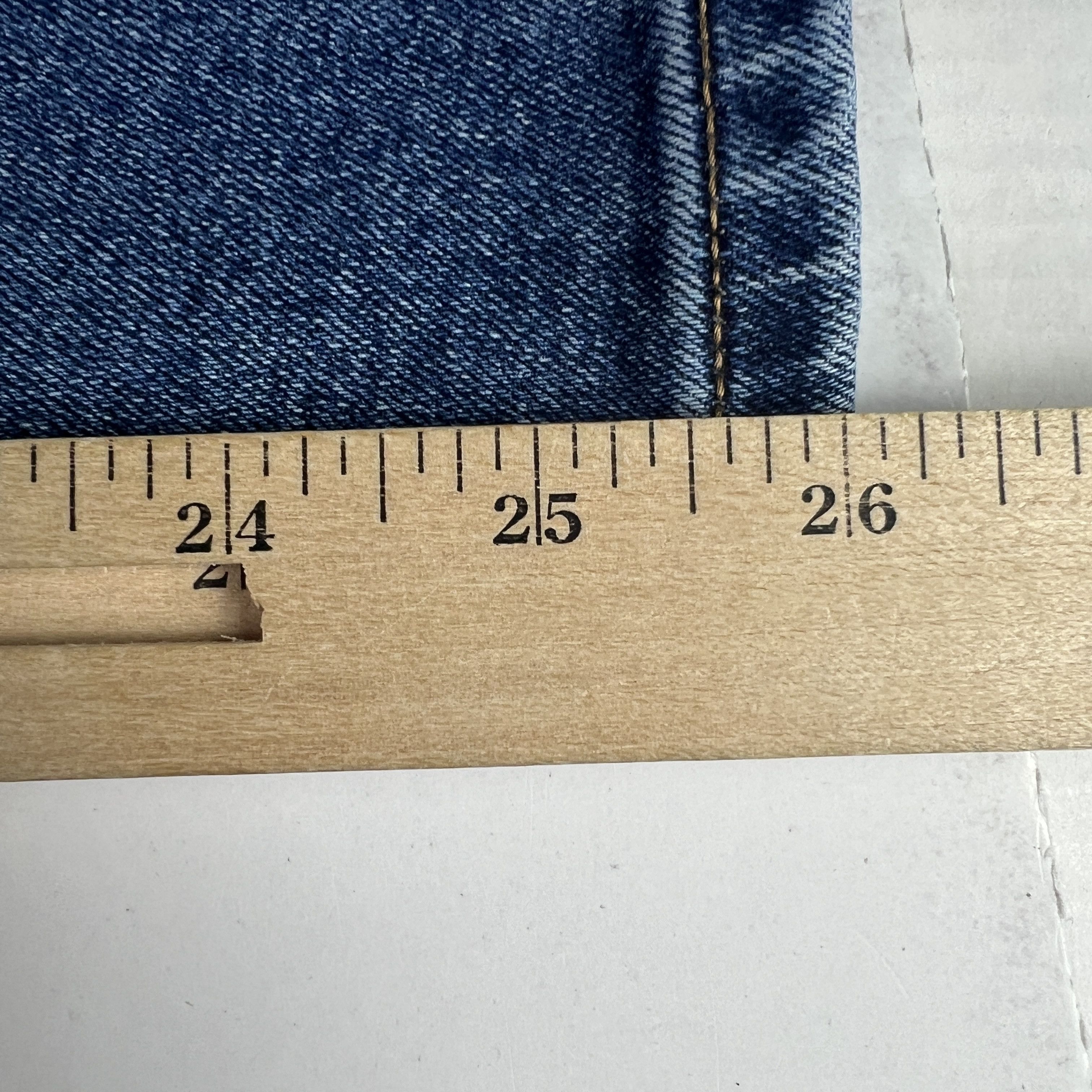 RE/DONE Re/Done Jean 70s Stove Pipe High Rise Skinny Crop Blue Denim Size 25" / US 0 / IT 36 - 19 Thumbnail