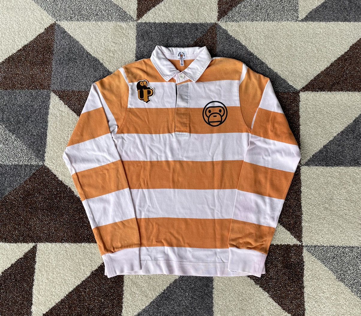 Bape Baby Milo Striped Rugby Shirt Size S / US 4 / IT 40 - 1 Thumbnail