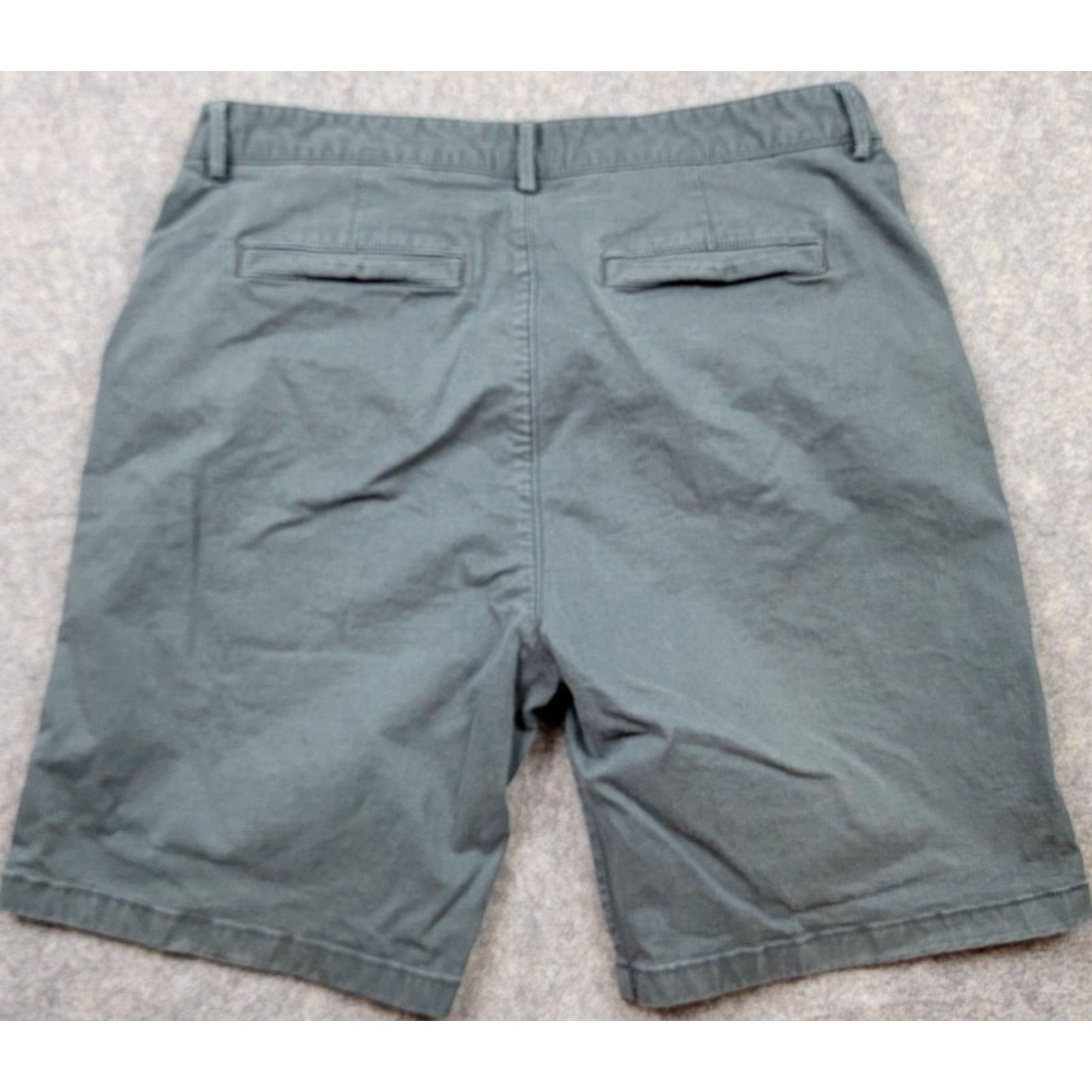 Flint And Tinder Flint and Tinder Shorts Mens 36 Green Flat Front Chino 9'' Inseam Size US 36 / EU 52 - 2 Thumbnail
