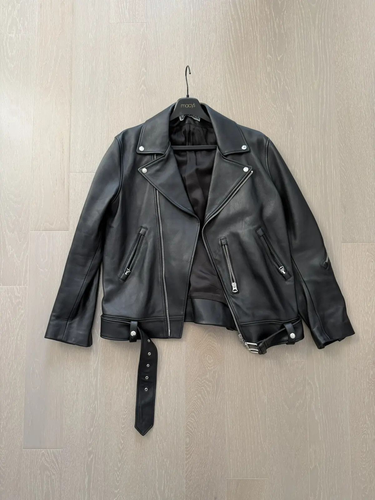 Acne Studios Acne Studios Leather Biker Jacket Mens Size US L / EU 52-54 / 3 - 1 Thumbnail